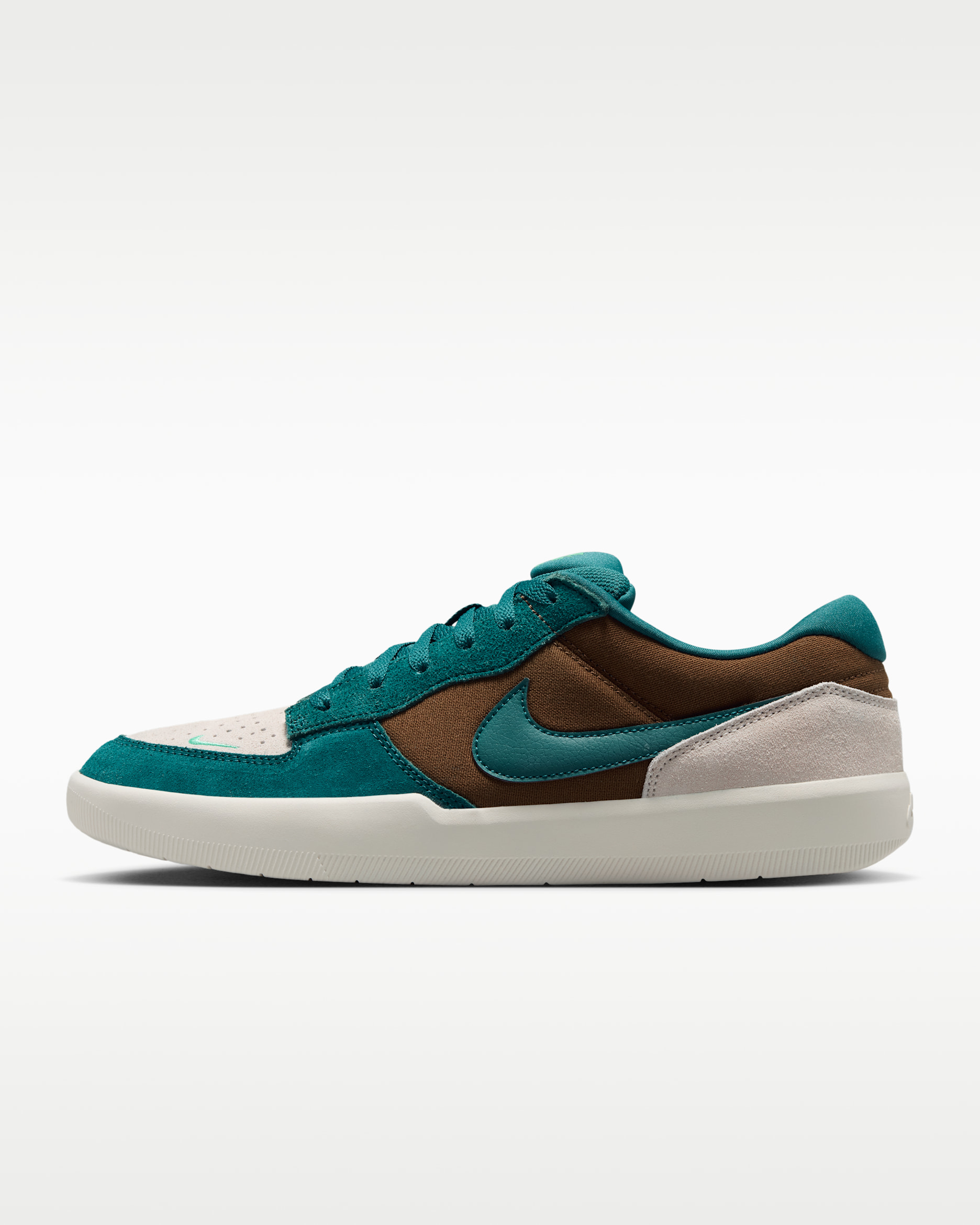 Nike SB Force 58 Skate Shoes - Mosswood Brown/Light Orewood Brown/Sail/Geode Teal