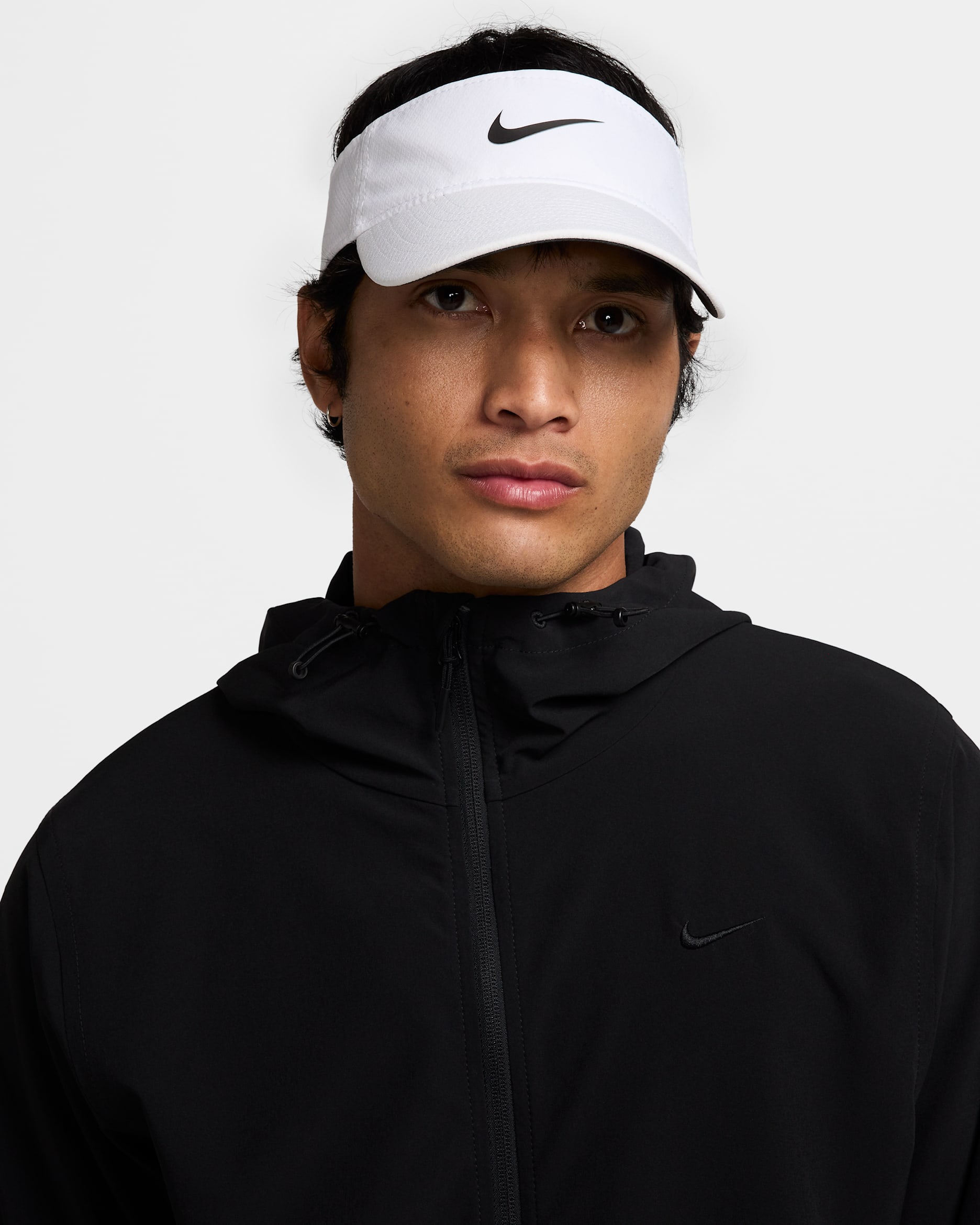 Nike Ace Dri-FIT solskjerm - Hvit/Anthracite/Svart
