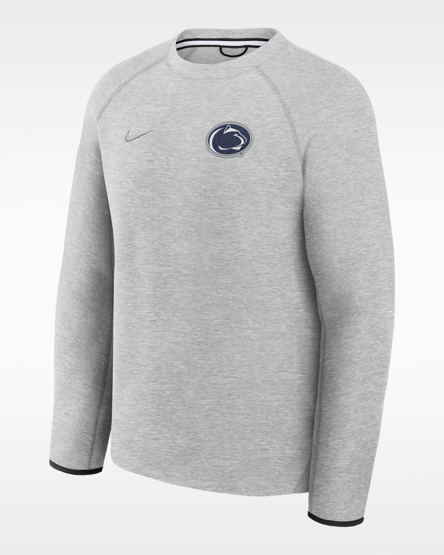 Penn State Tech Fleece Men's Nike College Pullover Crew - Grey