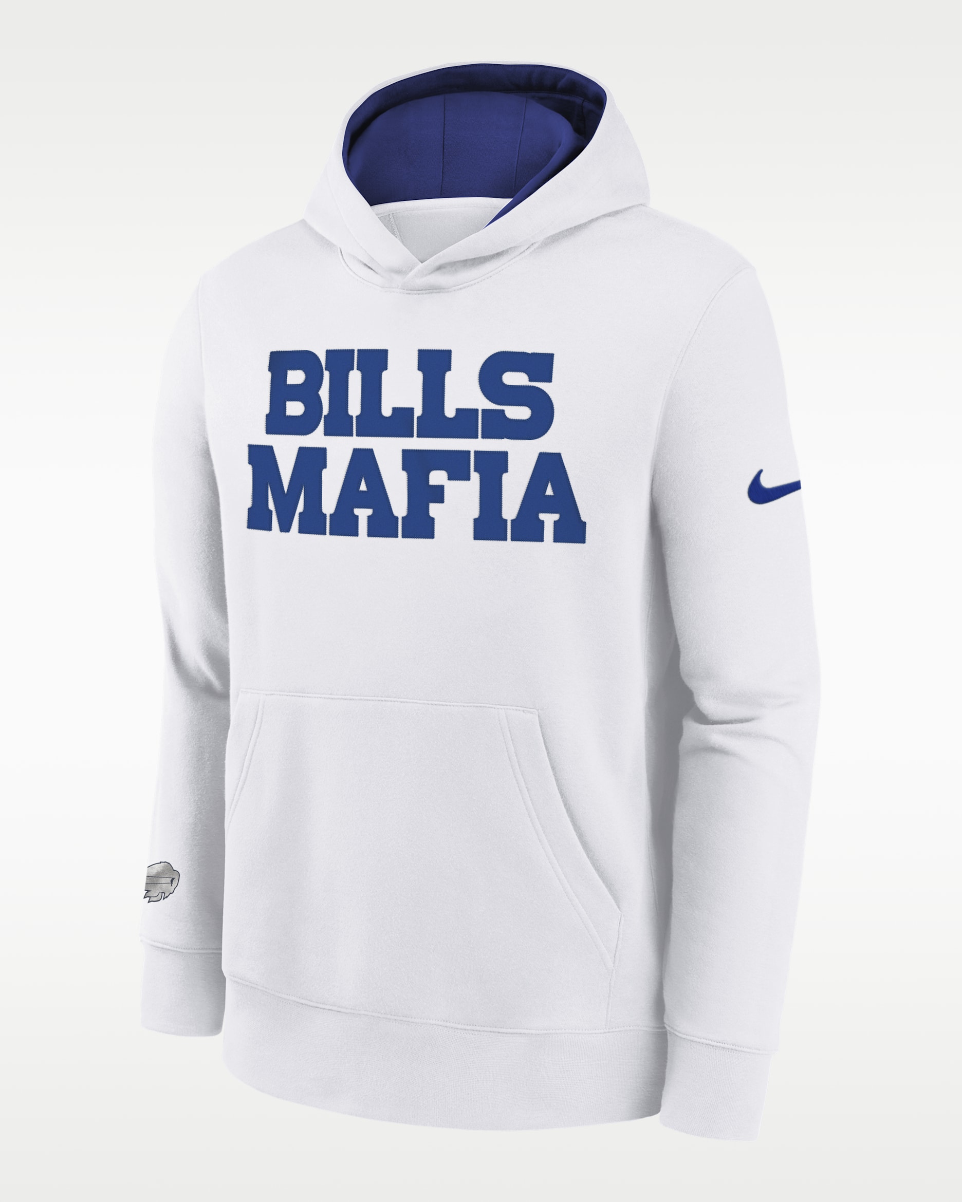 Buffalo Bills Rivalry Club Big Kids' Nike NFL Pullover Hoodie - White