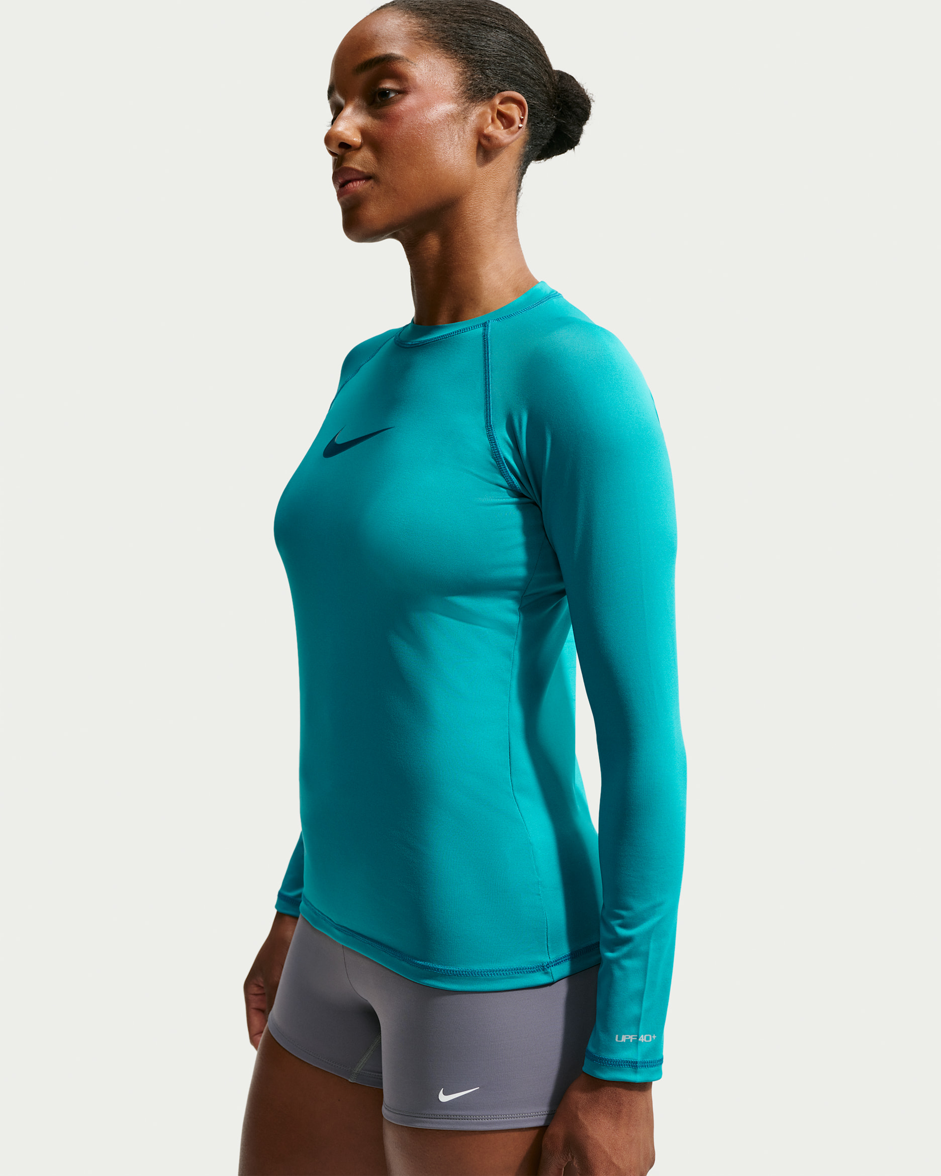 Playera de manga larga Dri-FIT UV para mujer Nike Swim Hydroguard - Energía