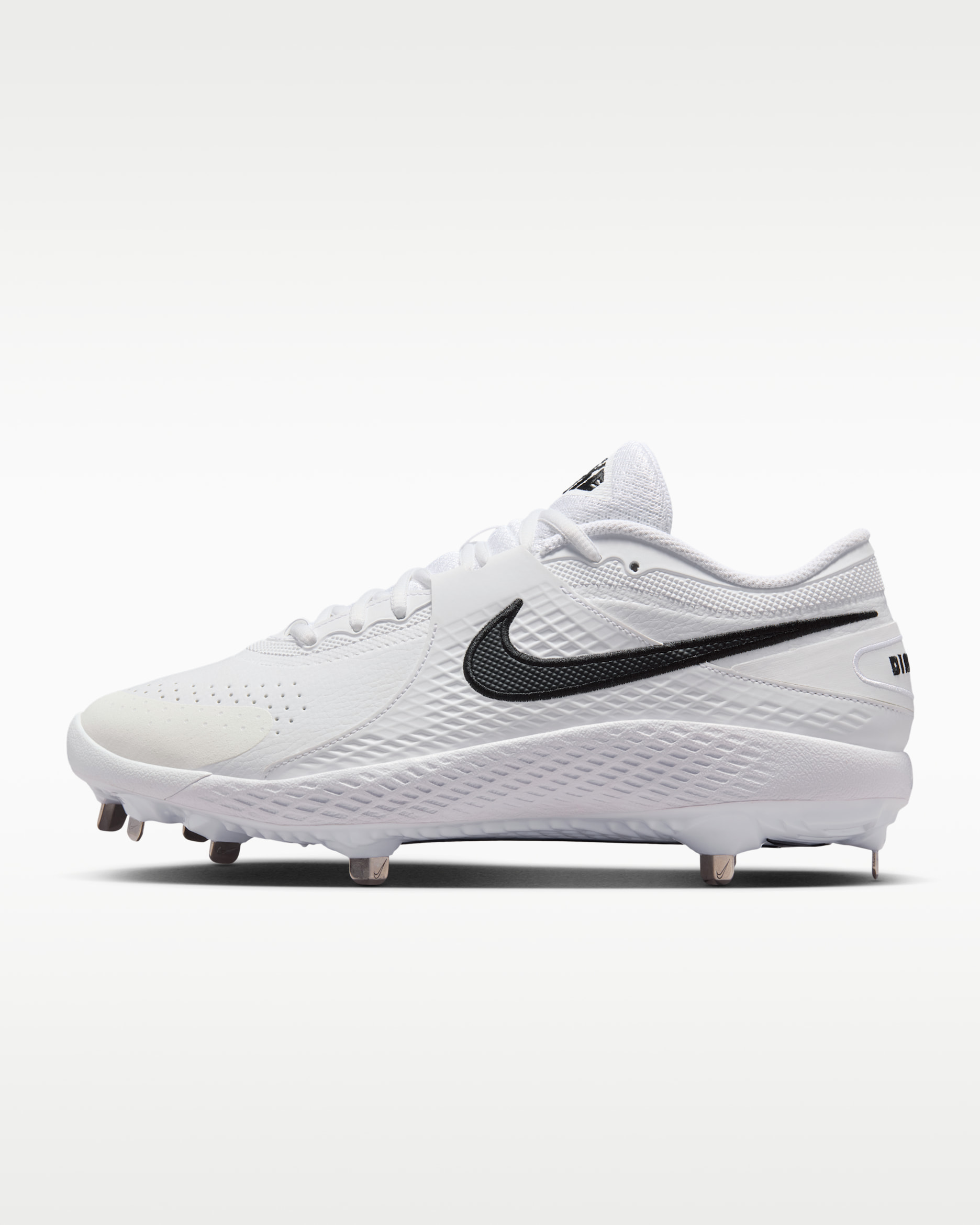 Nike Diamond Gamer MTL Baseball Shoes - White/Black