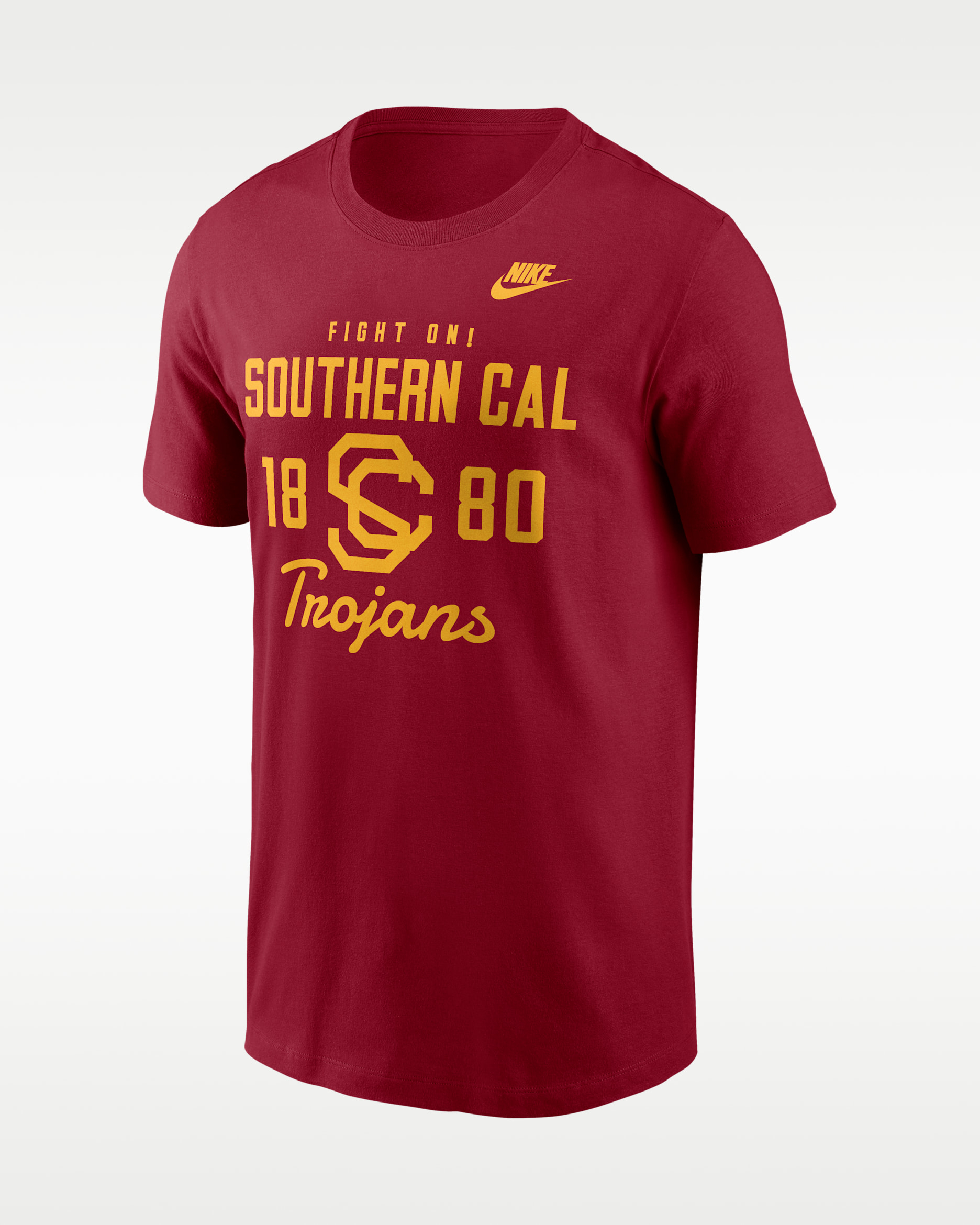 USC Legacy Stacked Est Men's Nike College T-Shirt - Cardinal Red