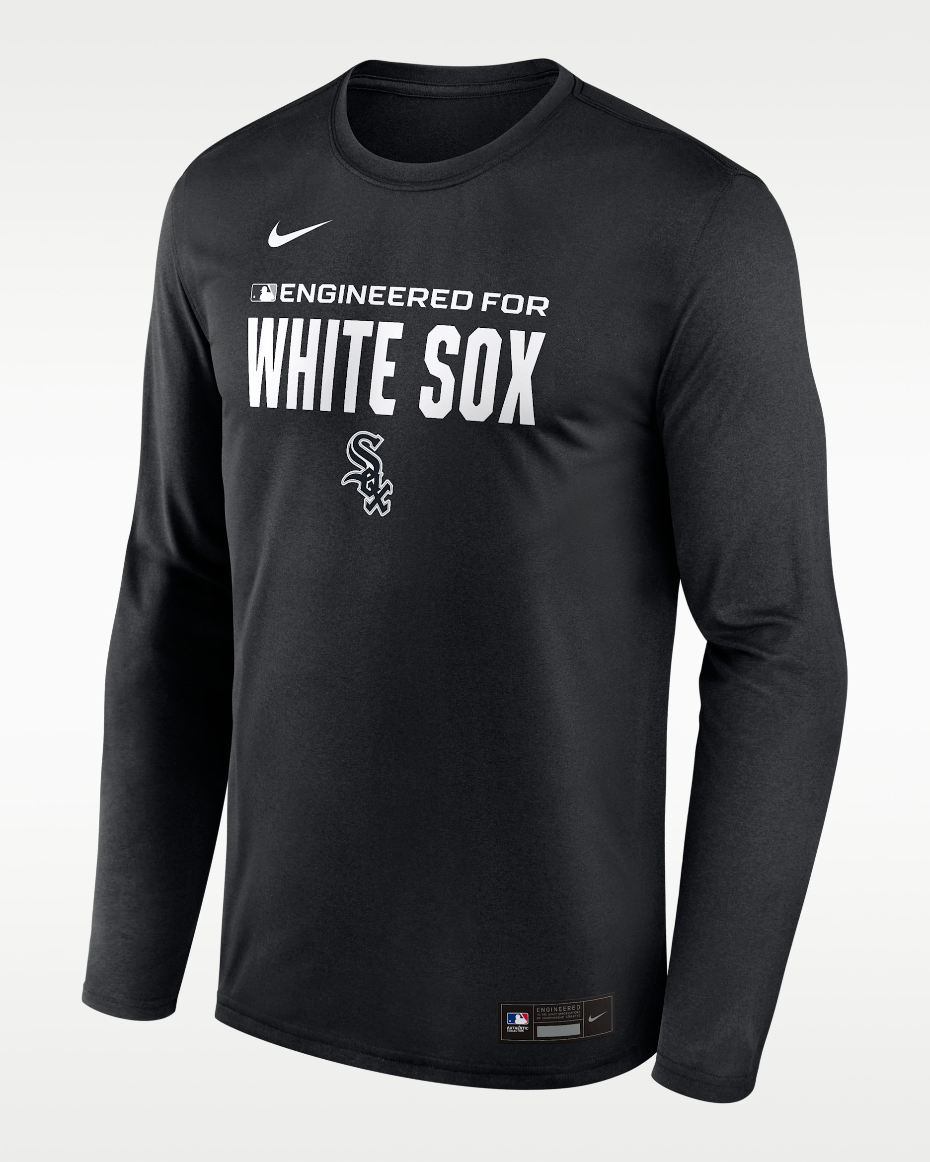 Chicago White Sox Authentic Collection Team Issue Men's Nike Dri-FIT MLB Long-Sleeve T-Shirt - Black