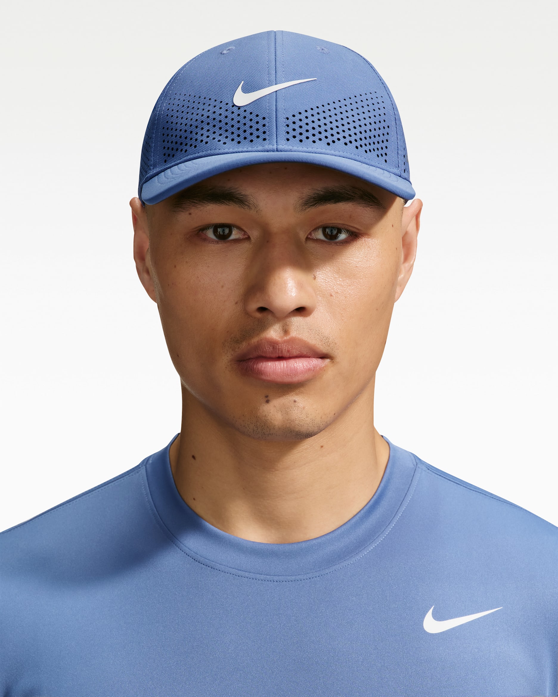 Nike Dri-FIT ADV Club Structured Swoosh Cap - Indigo Storm/White