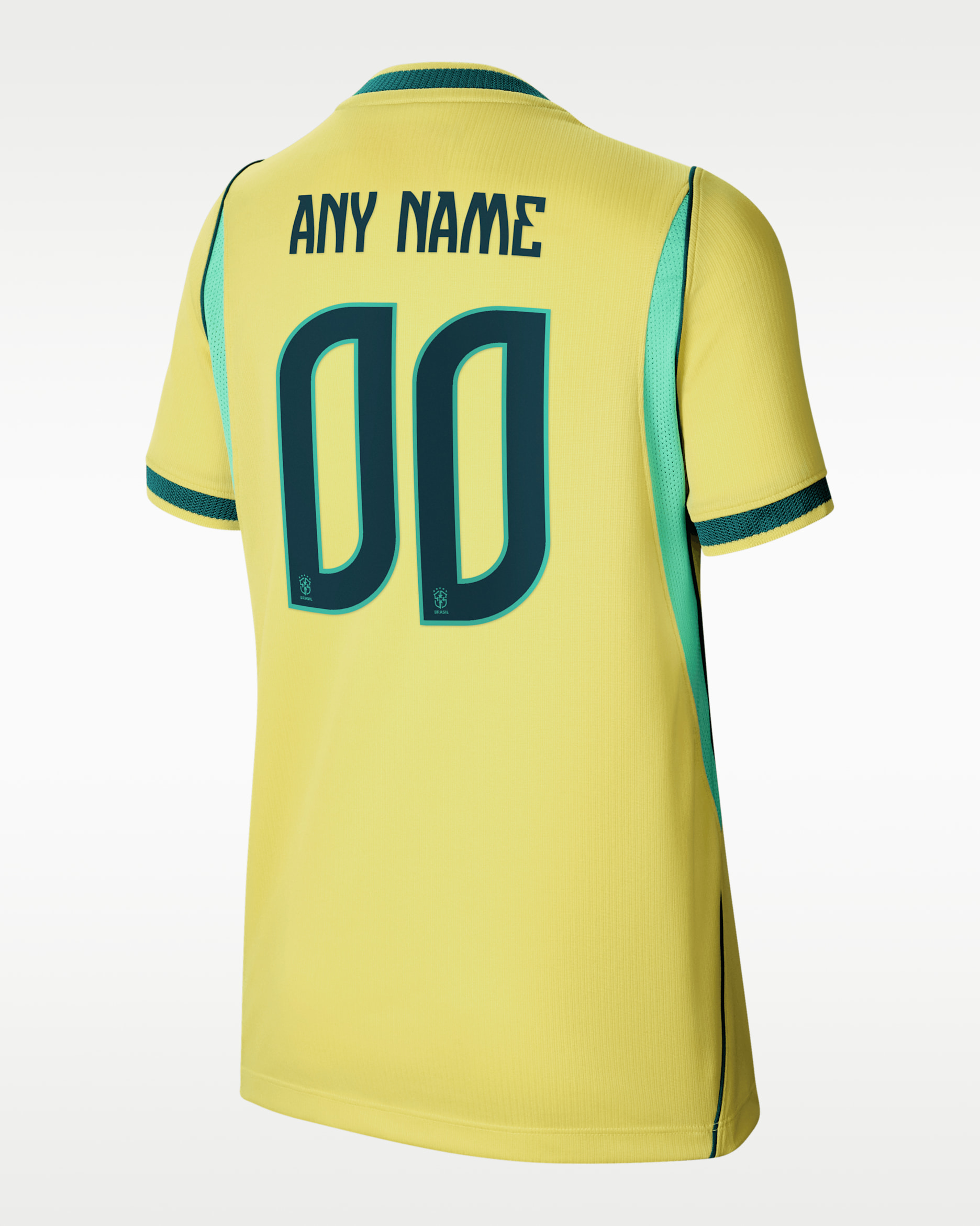 Brazil 2026 Stadium Home Big Kids' Nike Dri-FIT Soccer Replica Custom Jersey By You - Canary