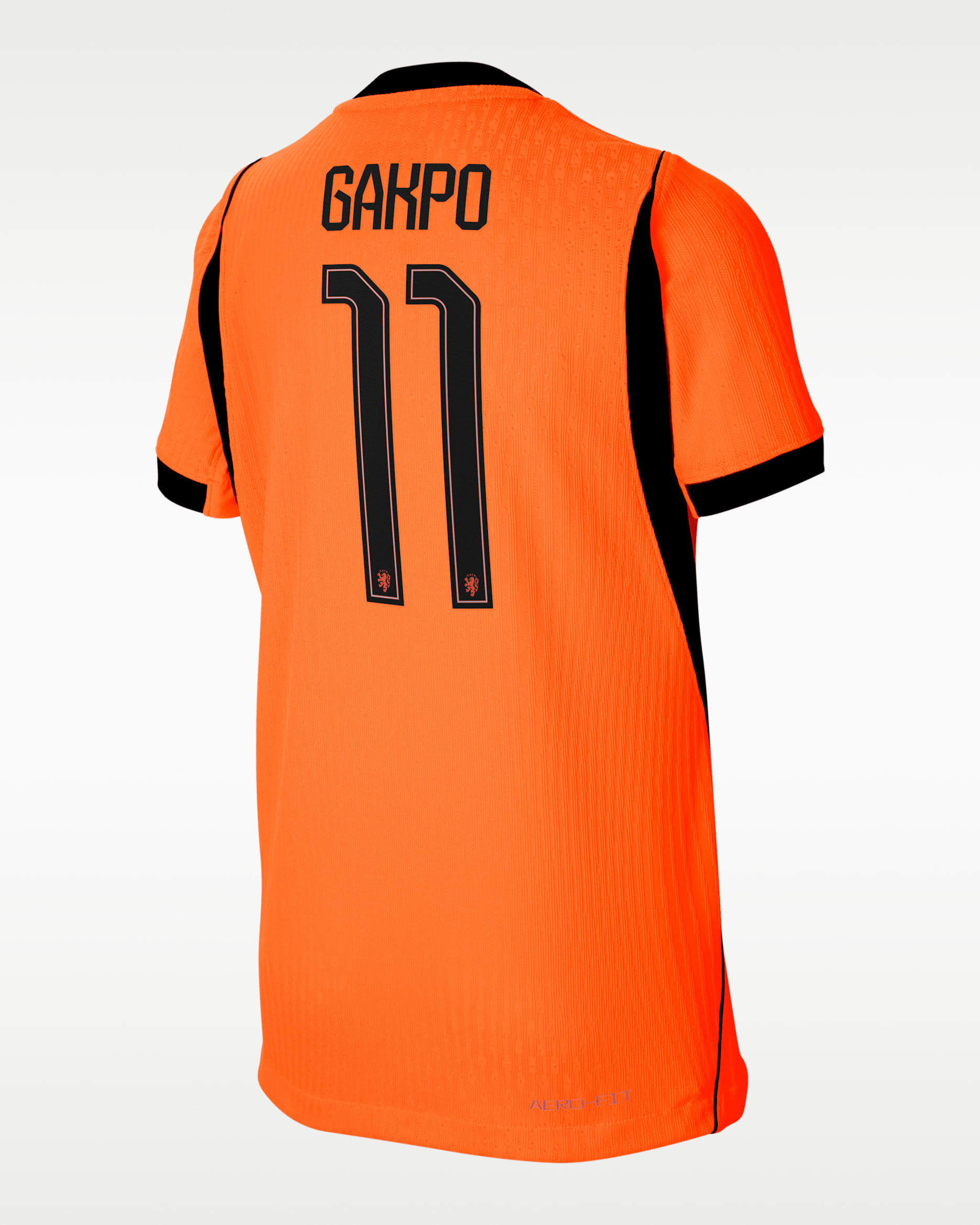 Cody Gakpo Netherlands National Team 2026 Match Home Big Kids' Nike Dri-FIT ADV Soccer Jersey - Orange