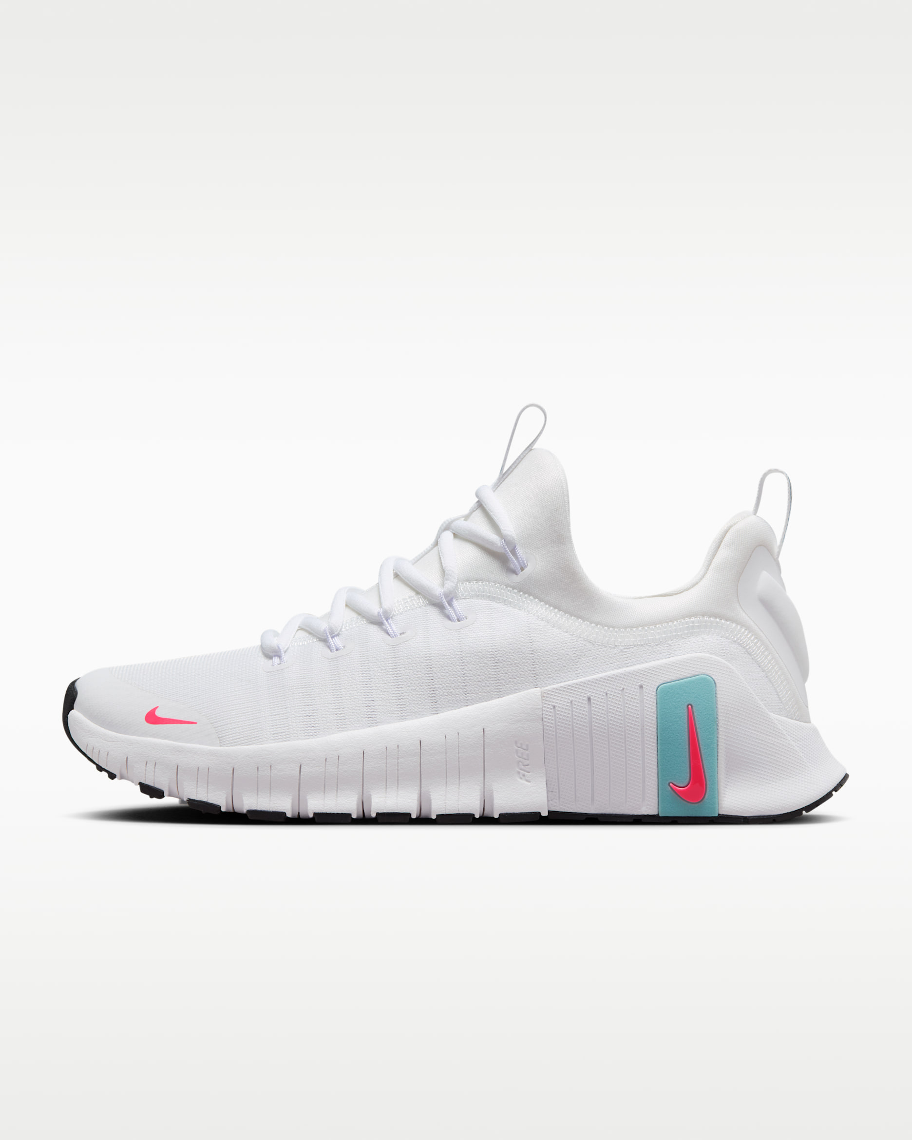 Nike Free Metcon 6 Women's Workout Shoes - White/Denim Turquoise/Black/Hot Punch