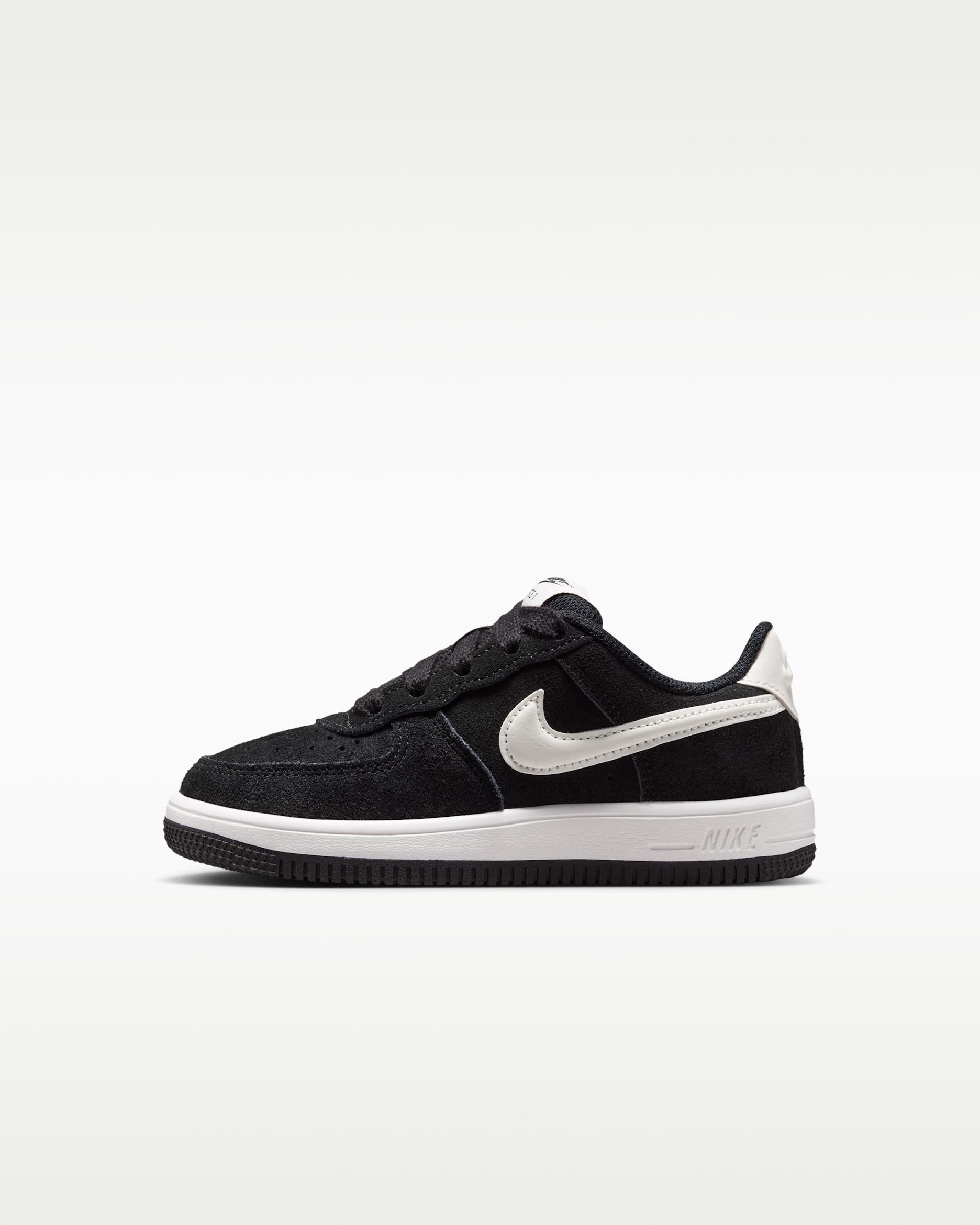 Nike Force 1 Low Younger Kids' Shoes - Black/Sail