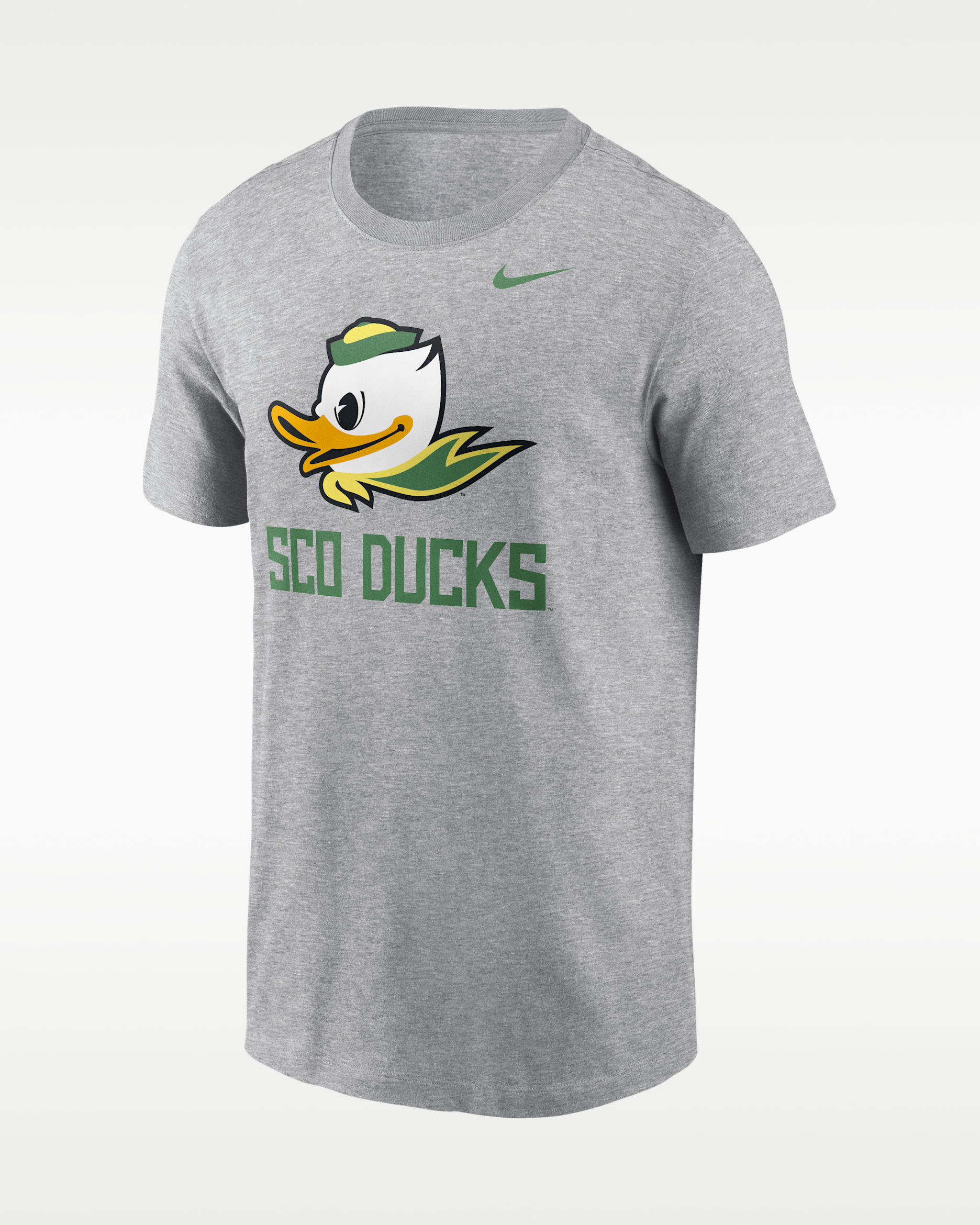 Oregon Primetime Logo Mantra Men's Nike College T-Shirt - Grey Heather