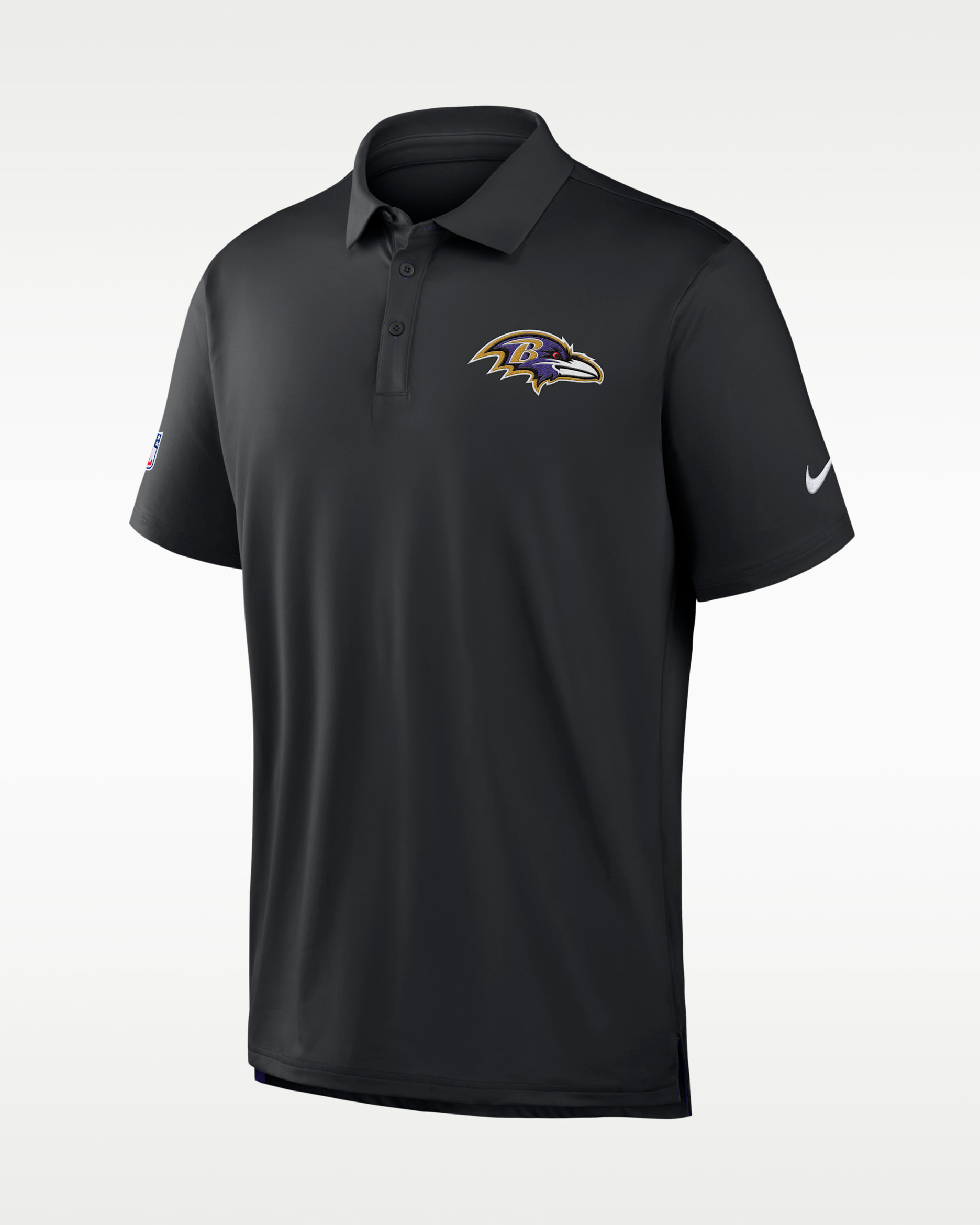 Polo Nike Dri-FIT de la NFL para hombre de la gira de los Baltimore Ravens - Negro