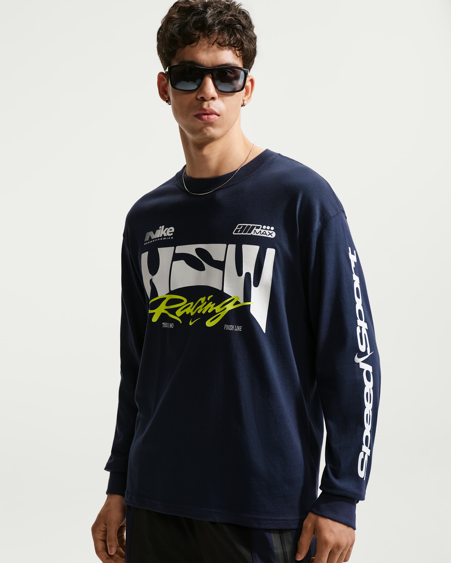 ナイキ スポーツウェア ロングスリーブ Tシャツ - オブシディアン