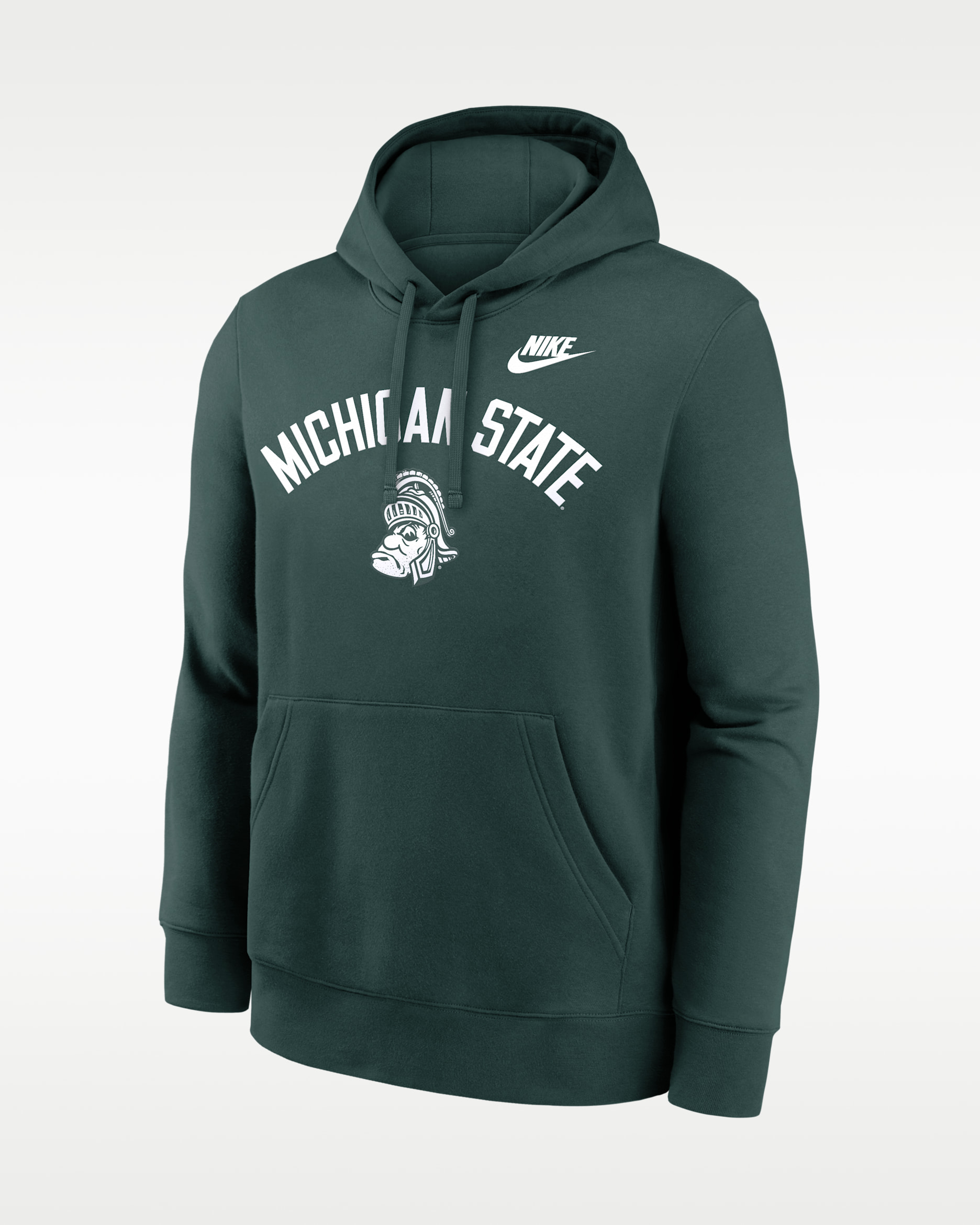 Michigan State Legacy Arch Club Men's Nike College Pullover Hoodie - Green