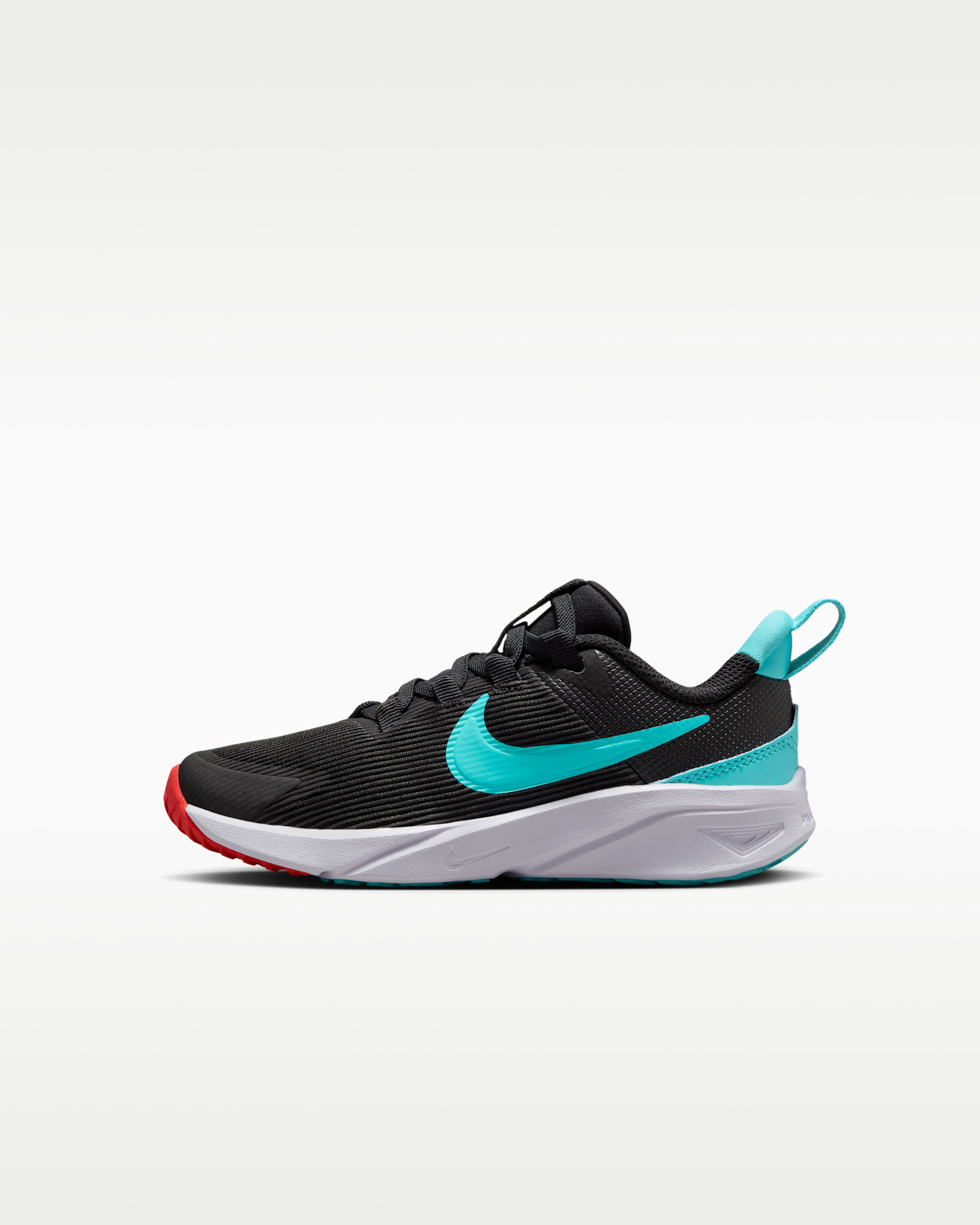 Nike Star Runner 4 Younger Kids' Shoes - Black/Bright Crimson/White/Dusty Cactus