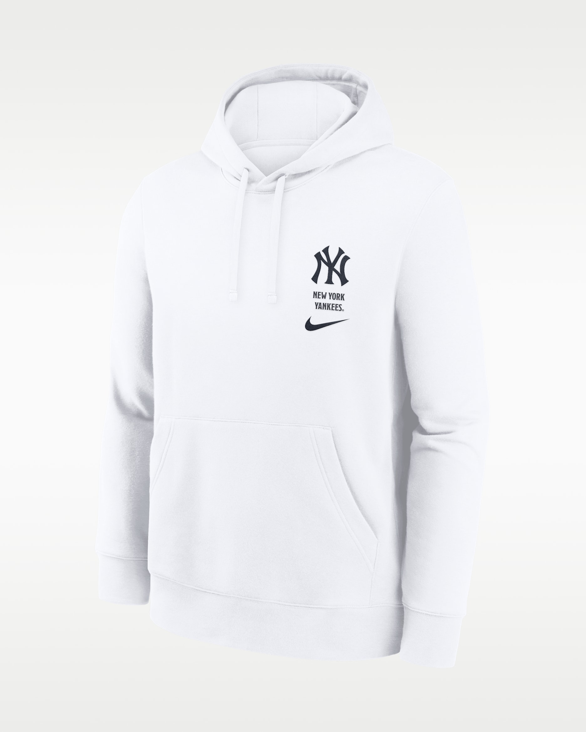 New York Yankees Minimal Club Men's Nike MLB Pullover Hoodie - White