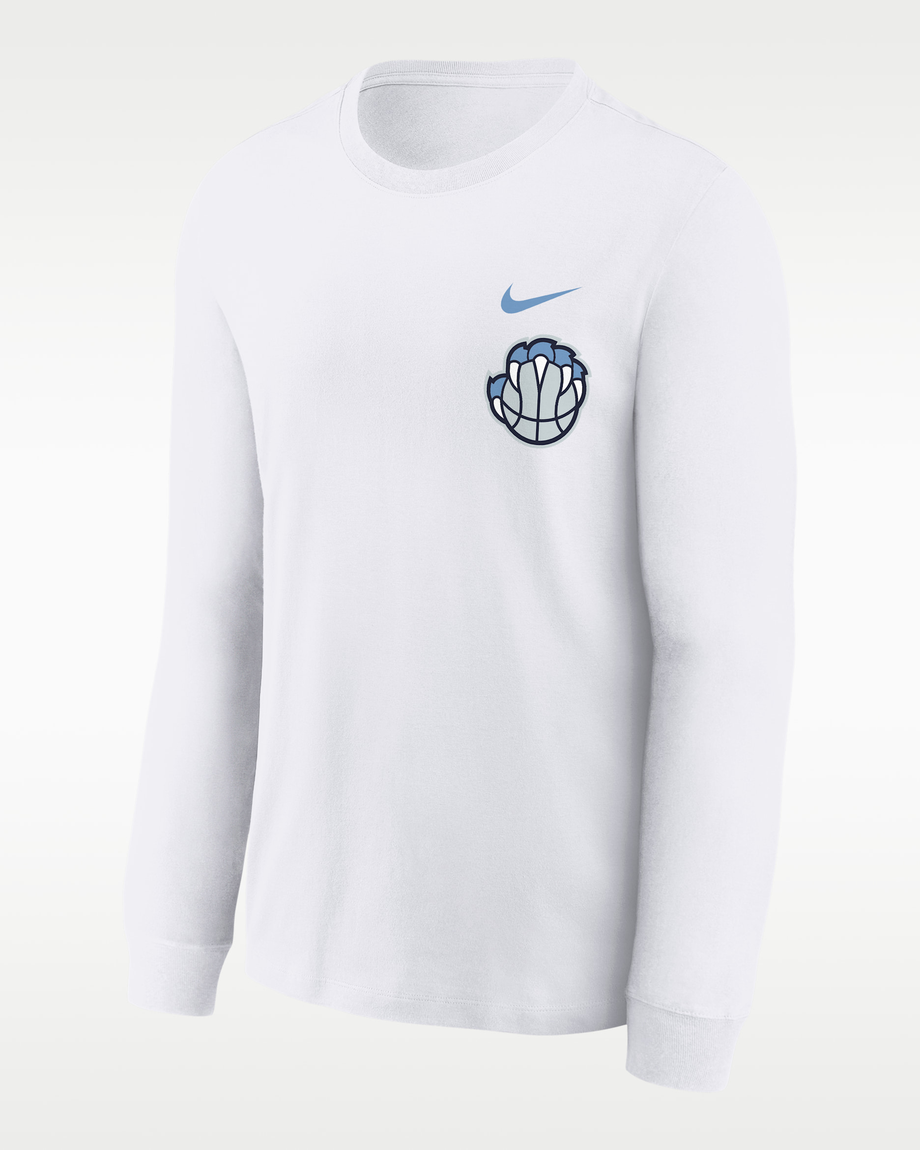 Memphis Grizzlies Essential City Edition Big Kids' Long-Sleeve T-Shirt - White