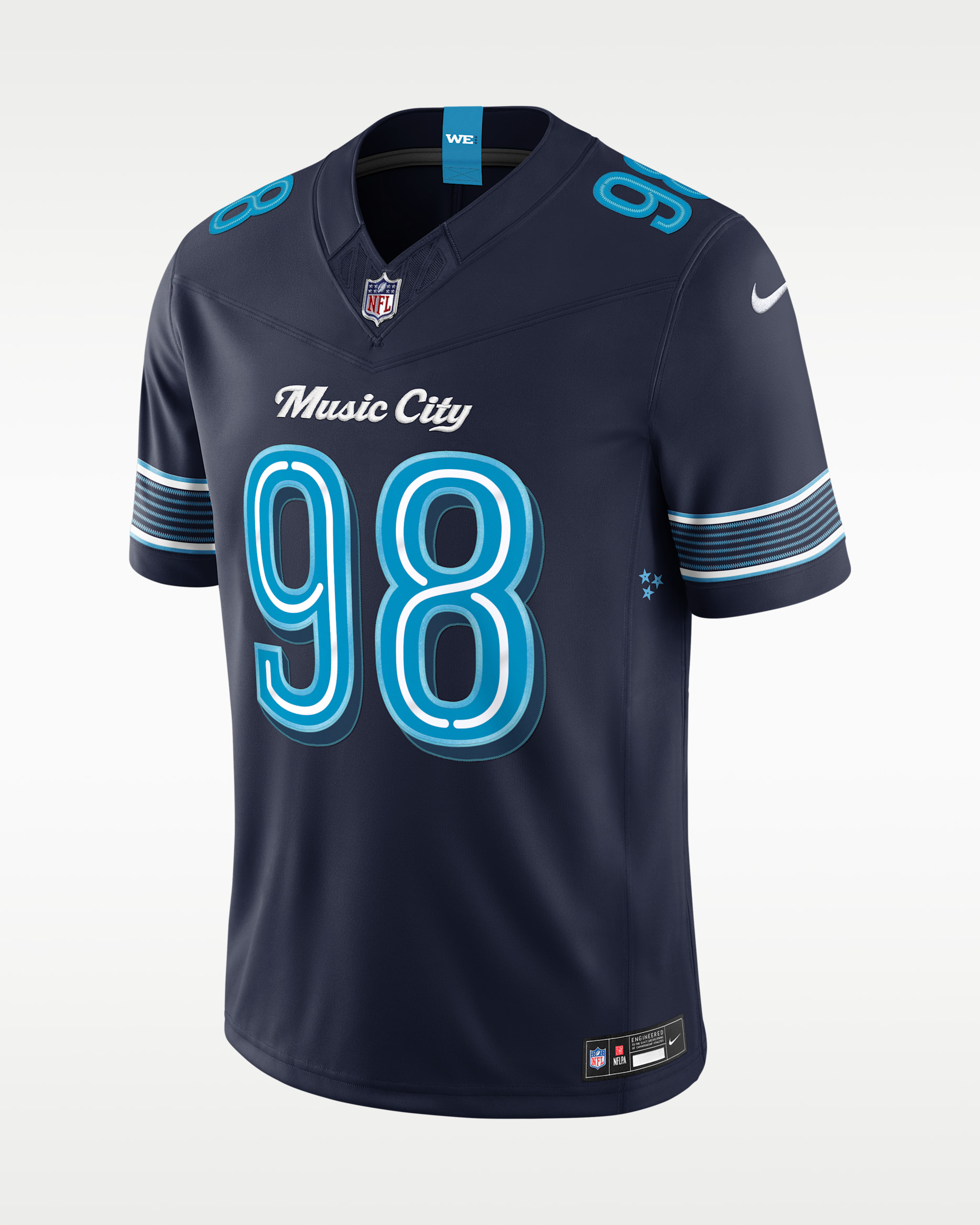 Jeffery Simmons Tennessee Titans Rivalries Collection Men's Nike Dri-FIT NFL Limited Jersey - College Navy