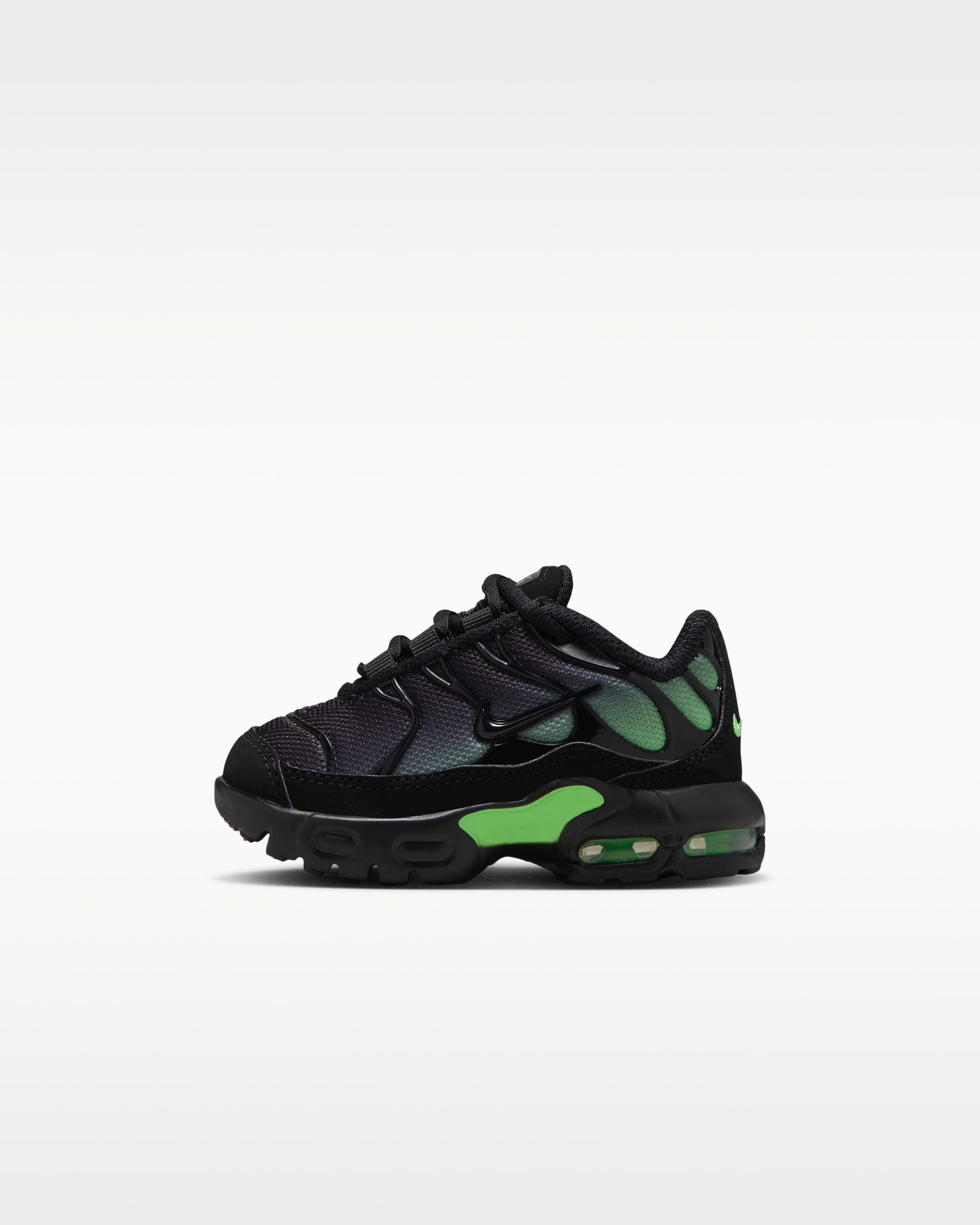 Nike Air Max Plus Baby/Toddler Shoes - Black/Illusion Green/Black