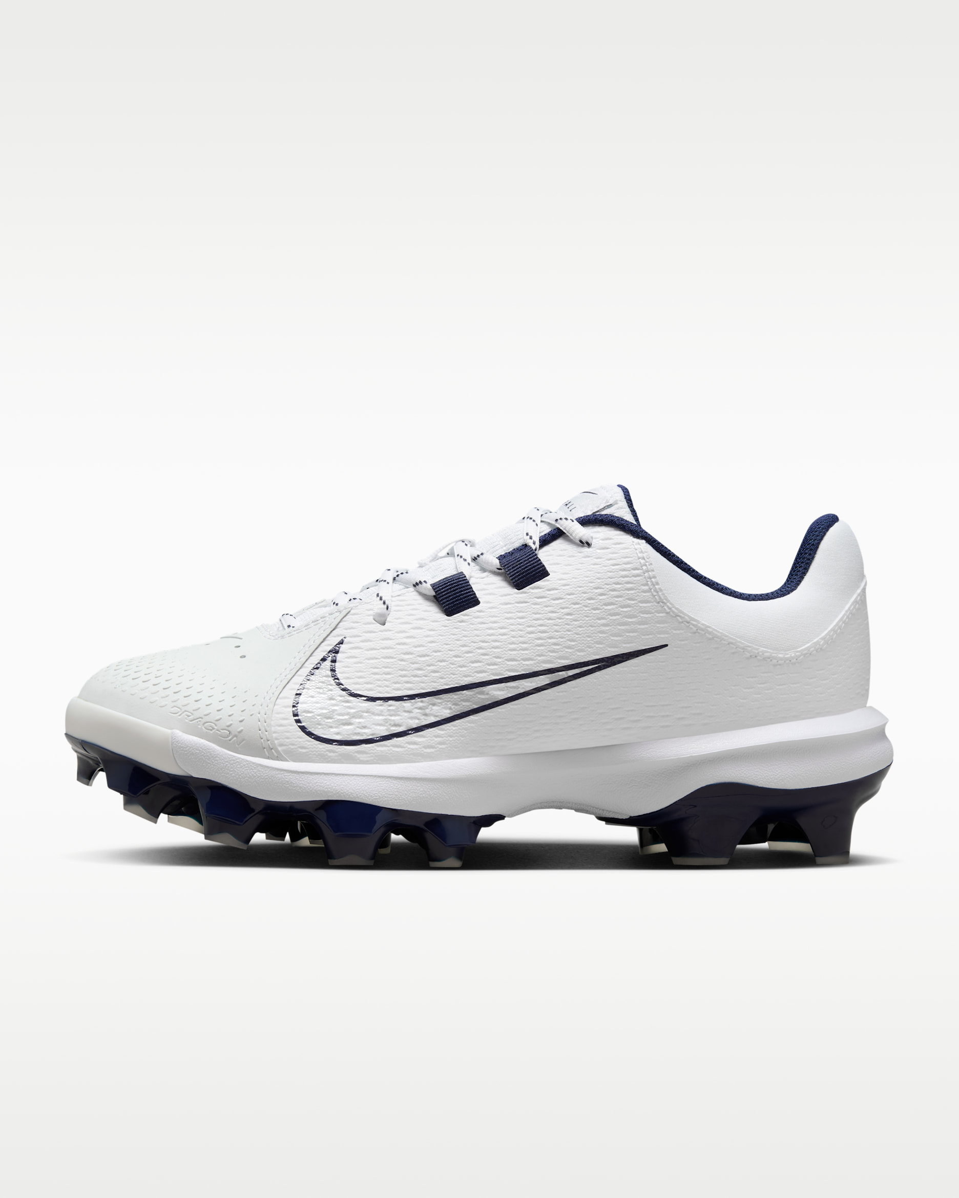 Nike Hyperdiamond 4 Pro MCS Women's Softball Cleats - White/Pure Platinum/Midnight Navy