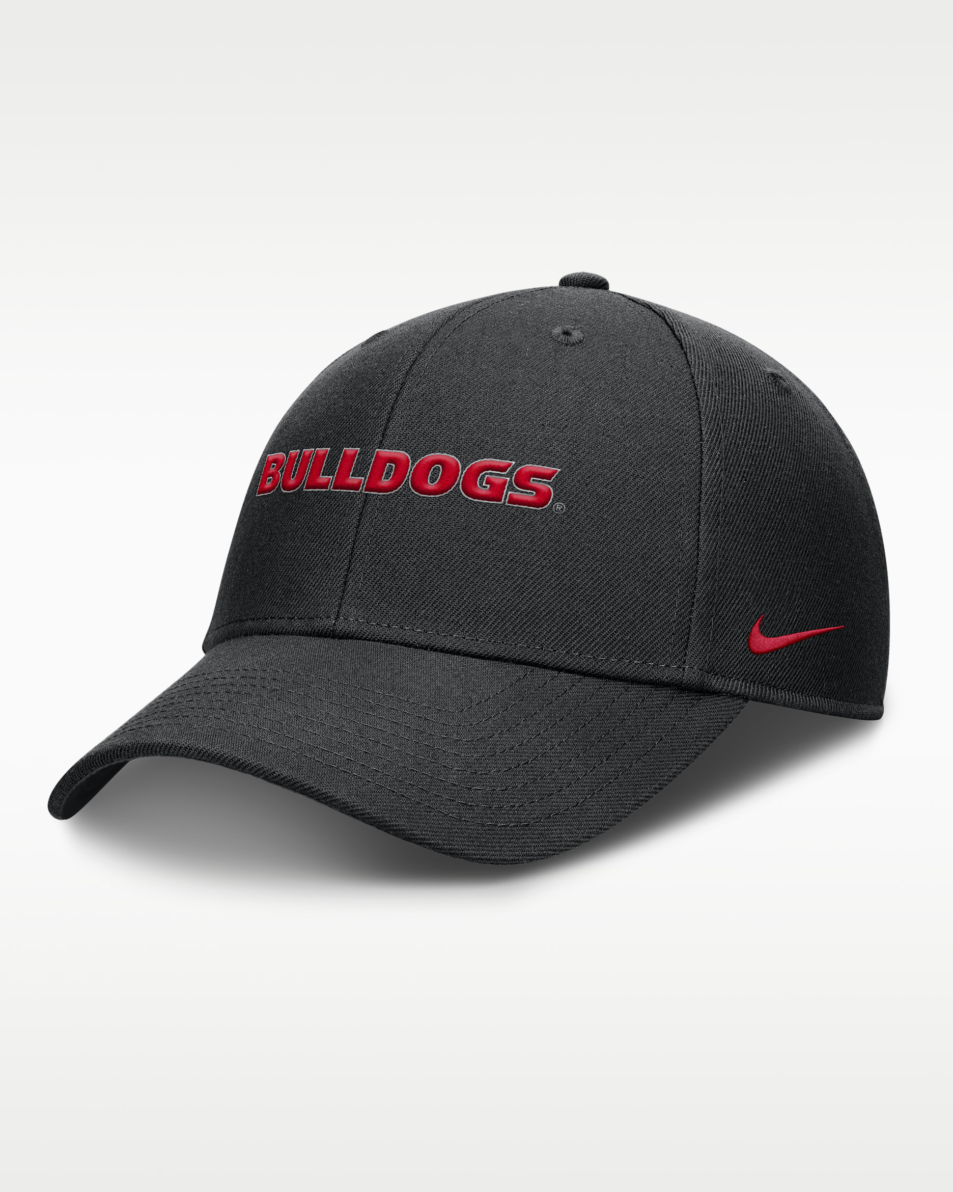 Georgia On-Field Rise Gameday Men's Nike Dri-FIT College Trucker Adjustable Hat - Black