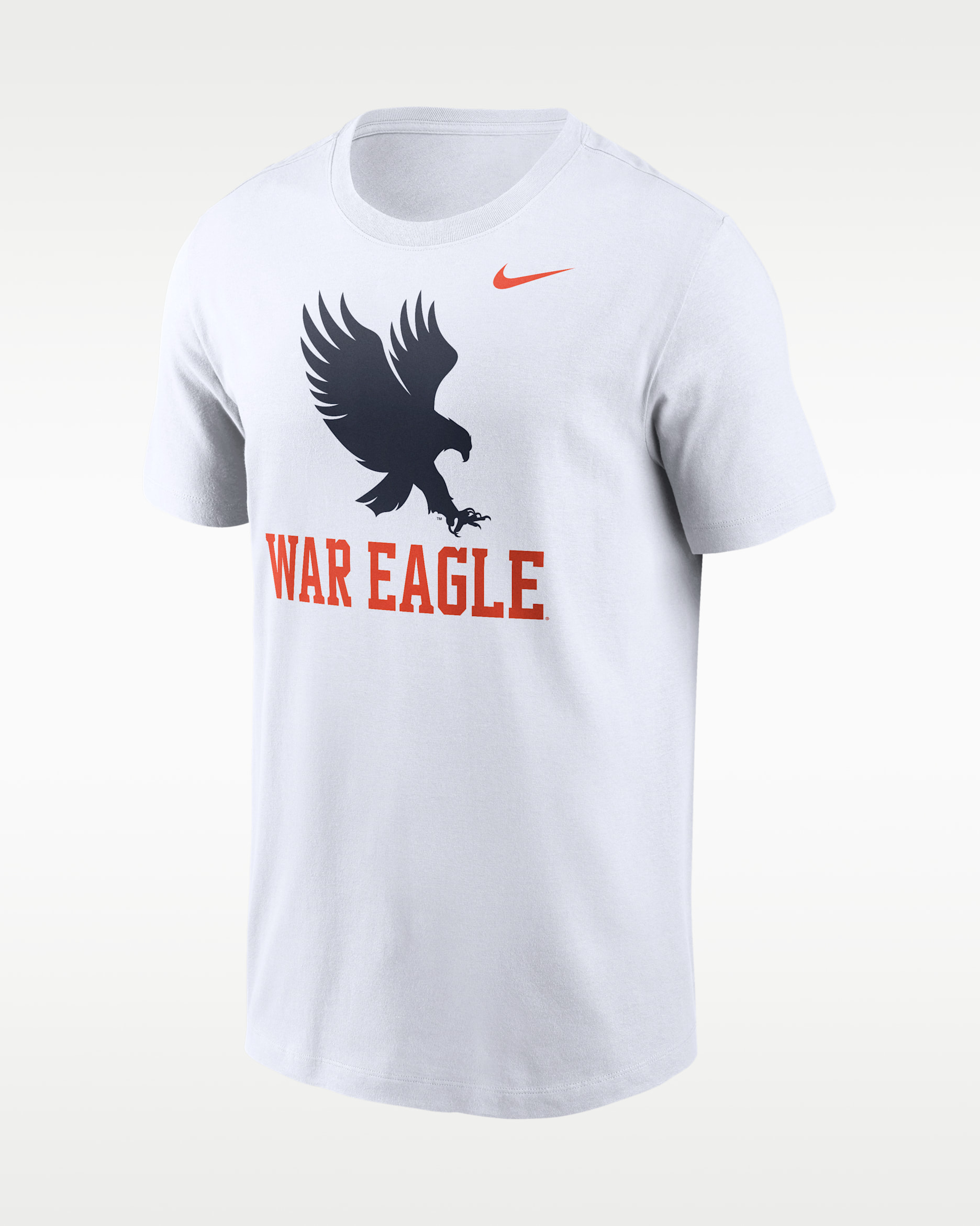 Playera universitaria Nike para hombre Auburn Primetime Logo Mantra - Blanco