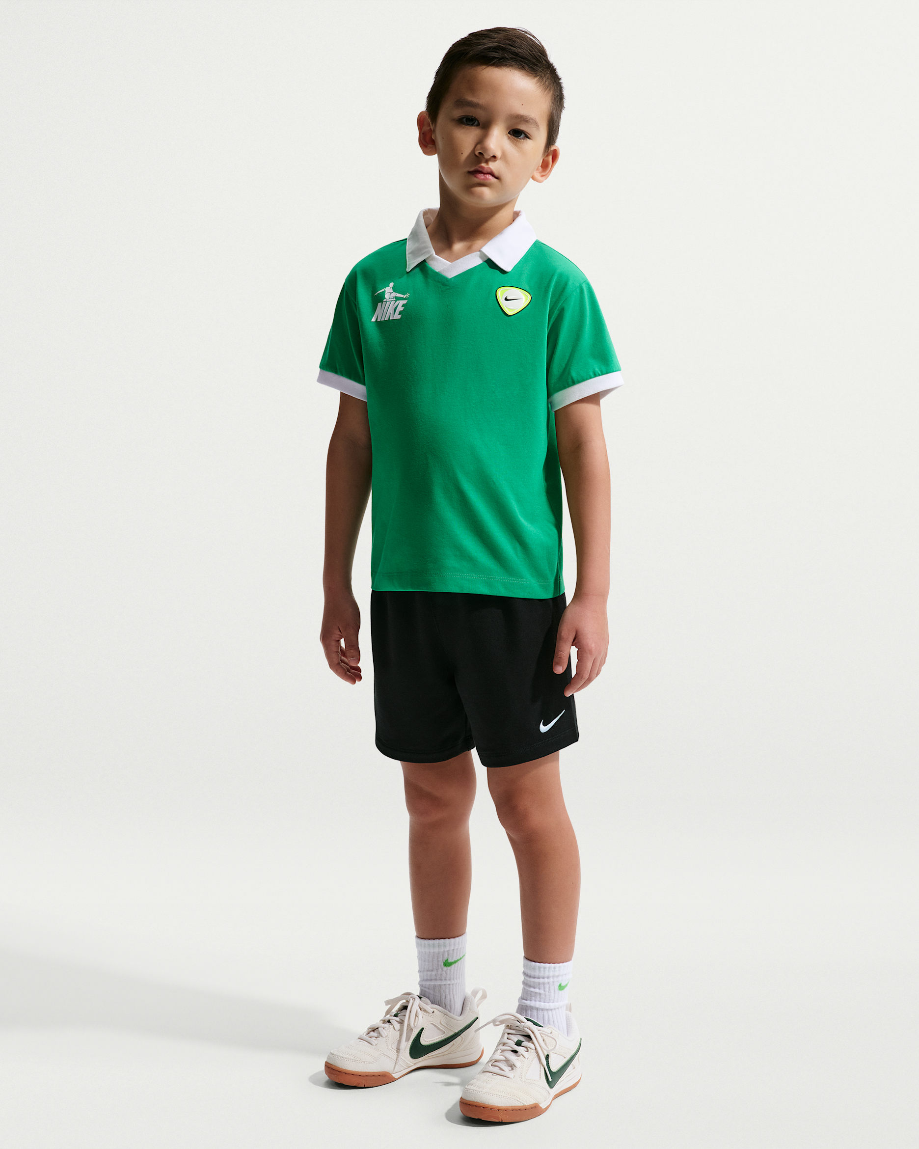 나이키 스포츠웨어 골 모드 리틀키즈 투피스 프렌치 테리 쇼츠 세트 - 블랙