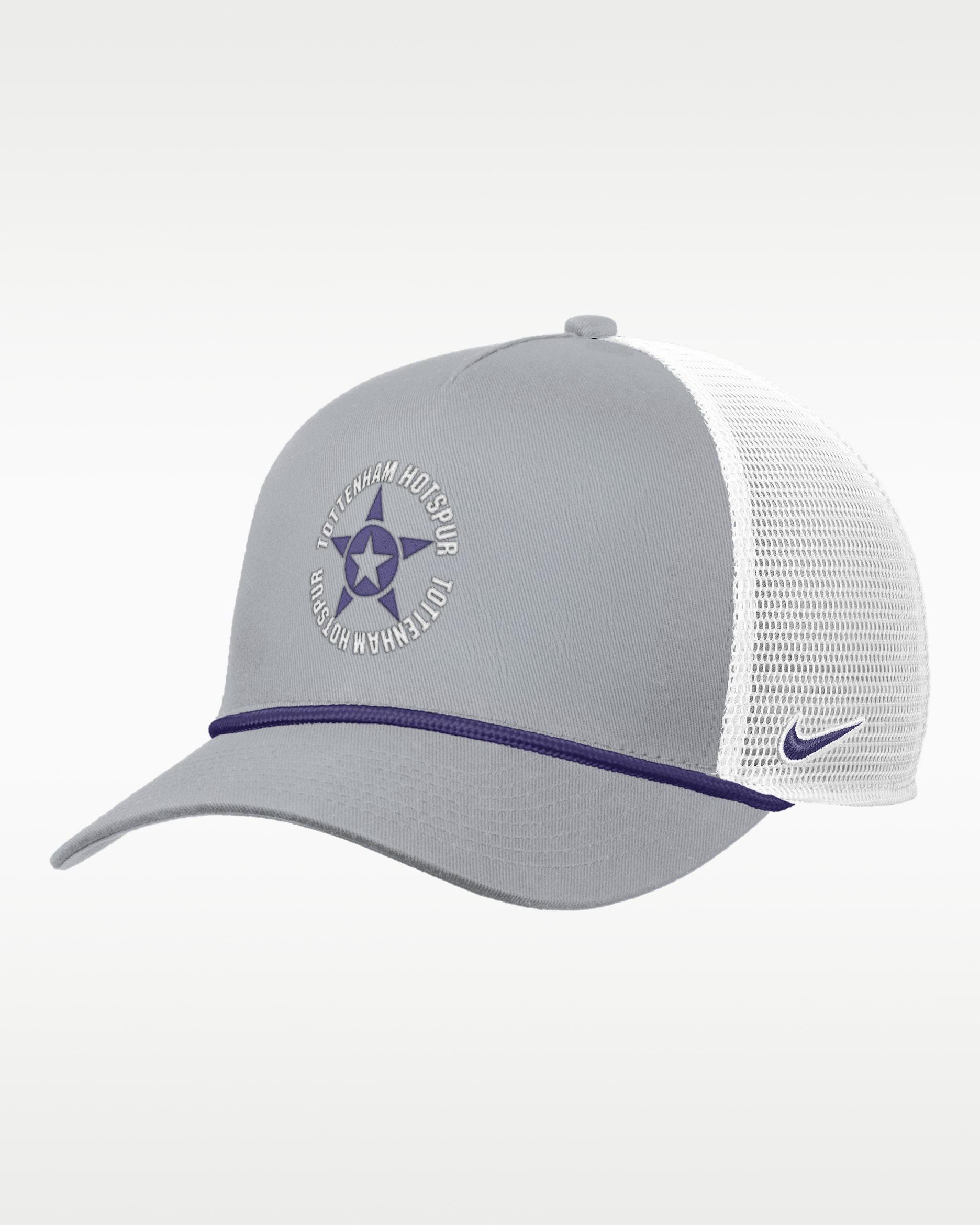 Tottenham Hotspur Men's Rise Rope Trucker Hat - Grey