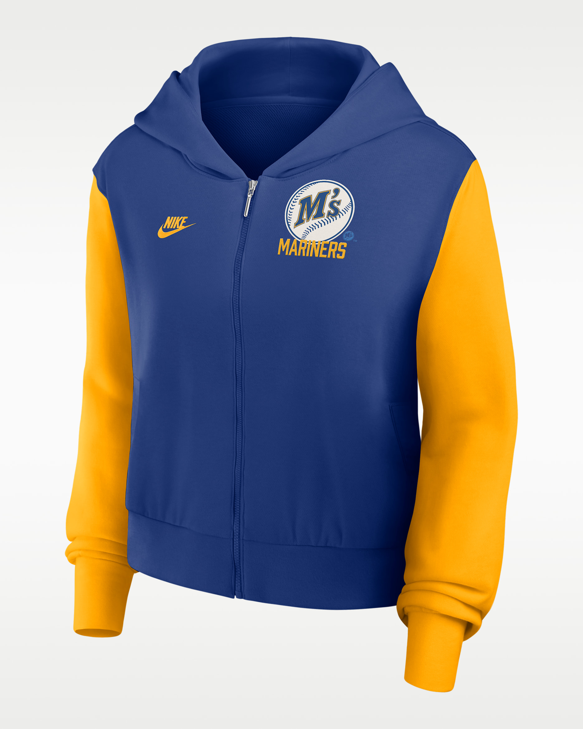 Seattle Mariners Cooperstown Women's Nike MLB Full-Zip Hoodie - Rush Blue
