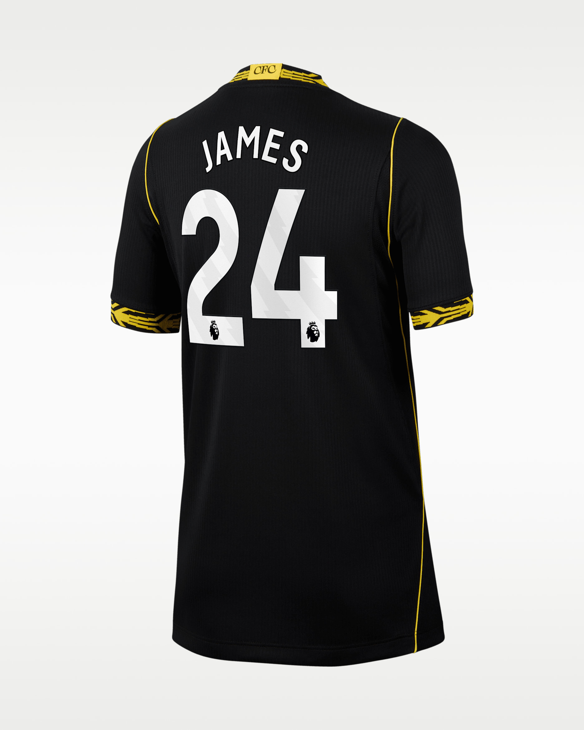 Reece James Chelsea 2026/27 Stadium Away Big Kids' Nike Dri-FIT Soccer Jersey - Black