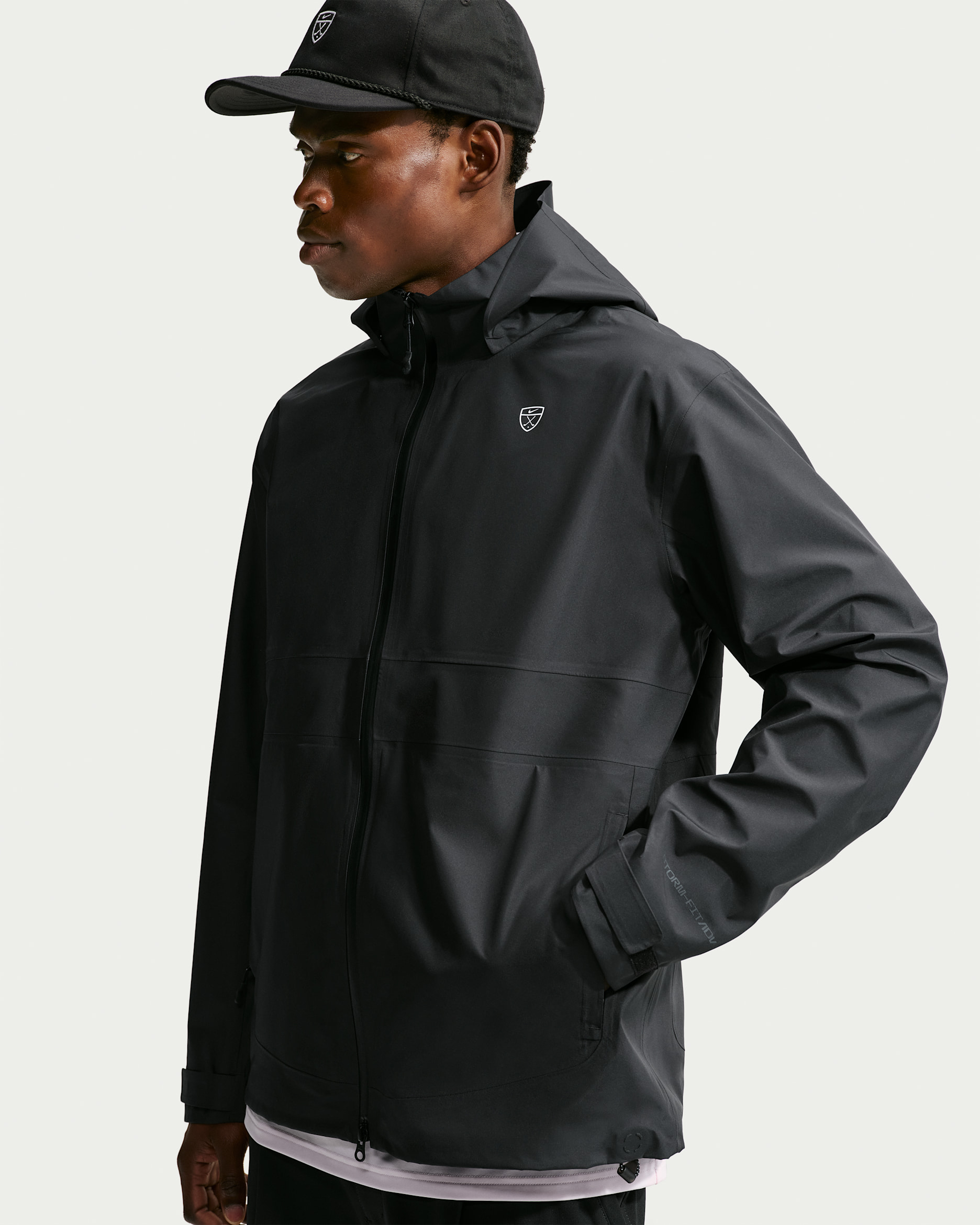 Chamarra de golf Storm-FIT ADV holgada para hombre Nike Par - Negro/Negro/Negro/Blanco