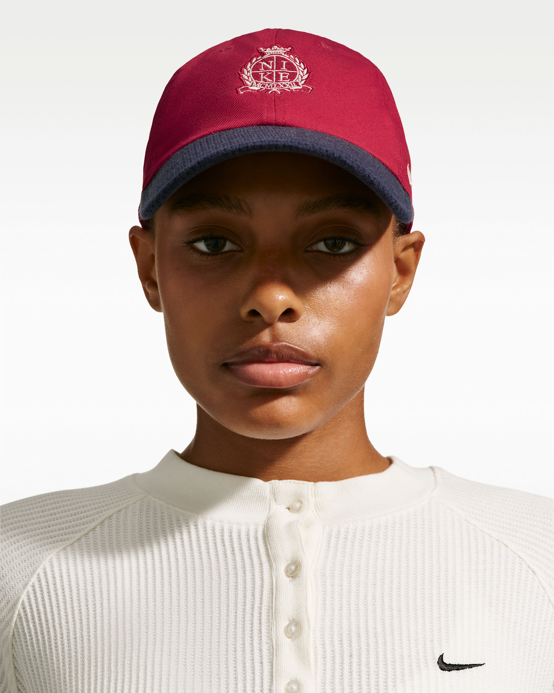 Nike Club Unstructured Knit Cap - Tough Red/Obsidian/Sanddrift