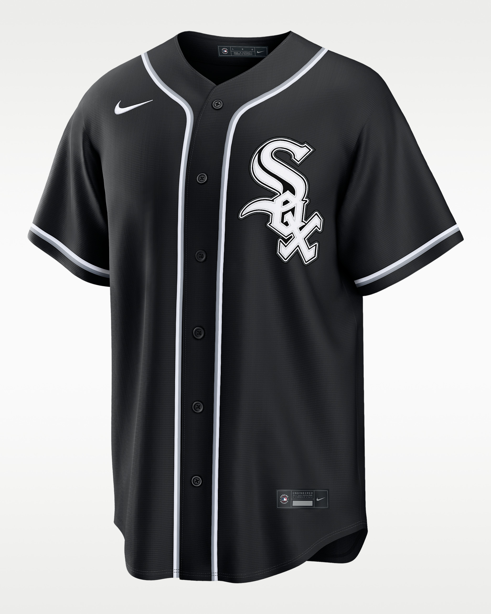Chicago White Sox Men's Nike MLB Replica Fashion Jersey - Black/White