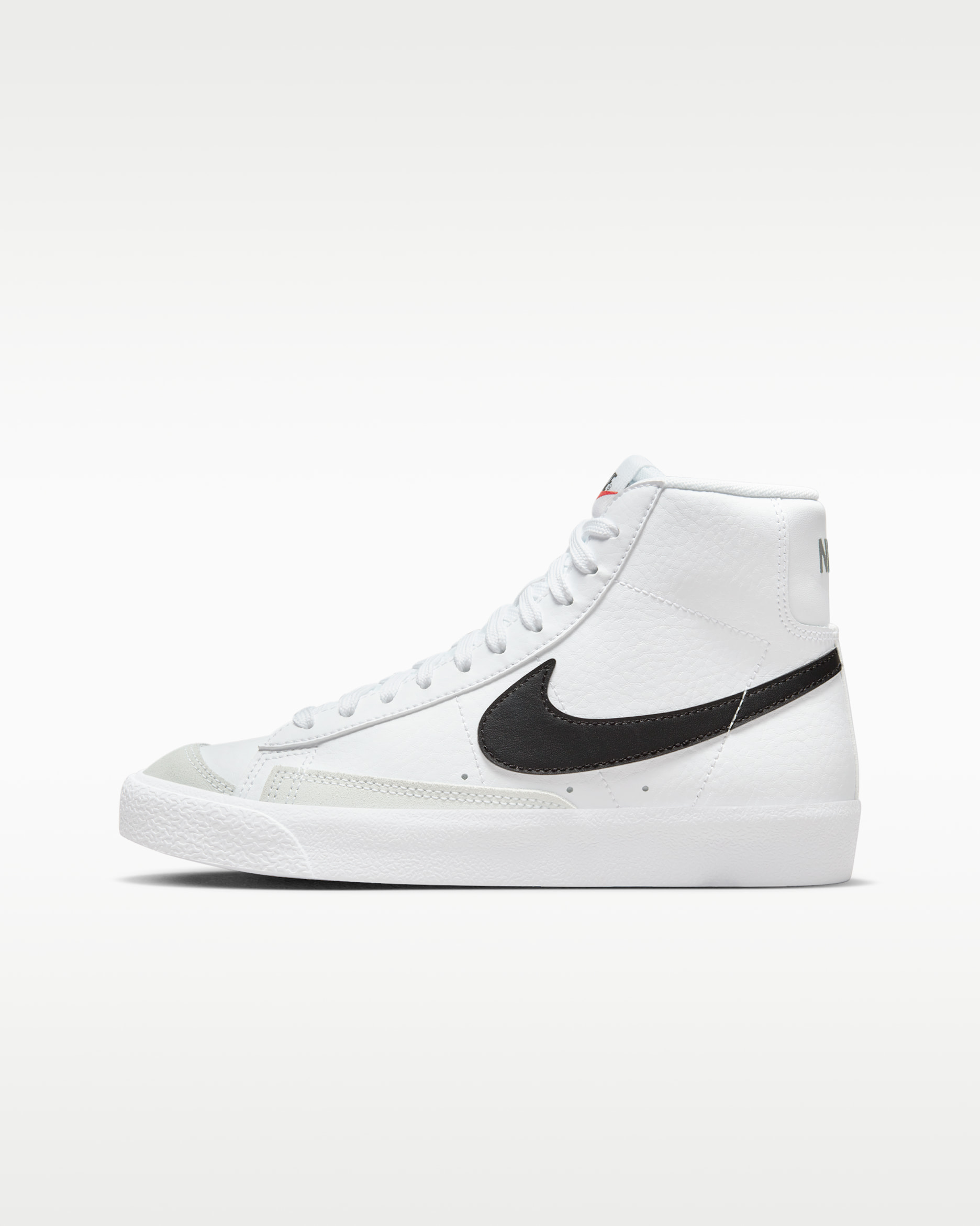 Tenis para niños grandes Nike Blazer Mid '77 - Blanco/Naranja total/Negro