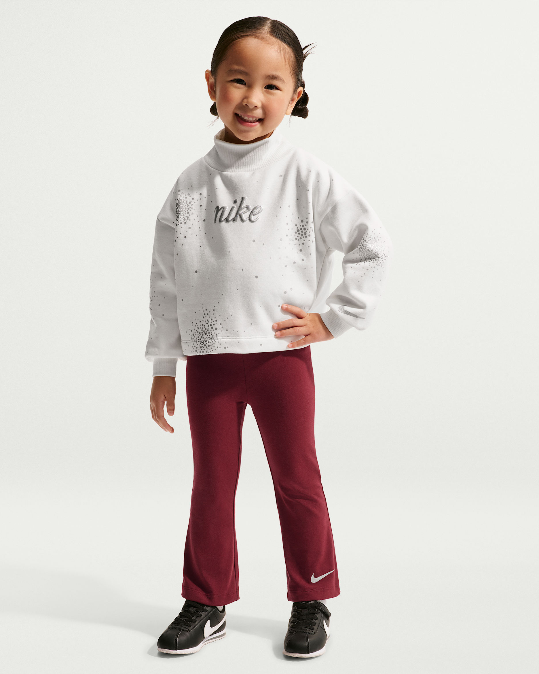 Nike Toddler Swoosh Sparkle 2-Piece Leggings Set - Team Red