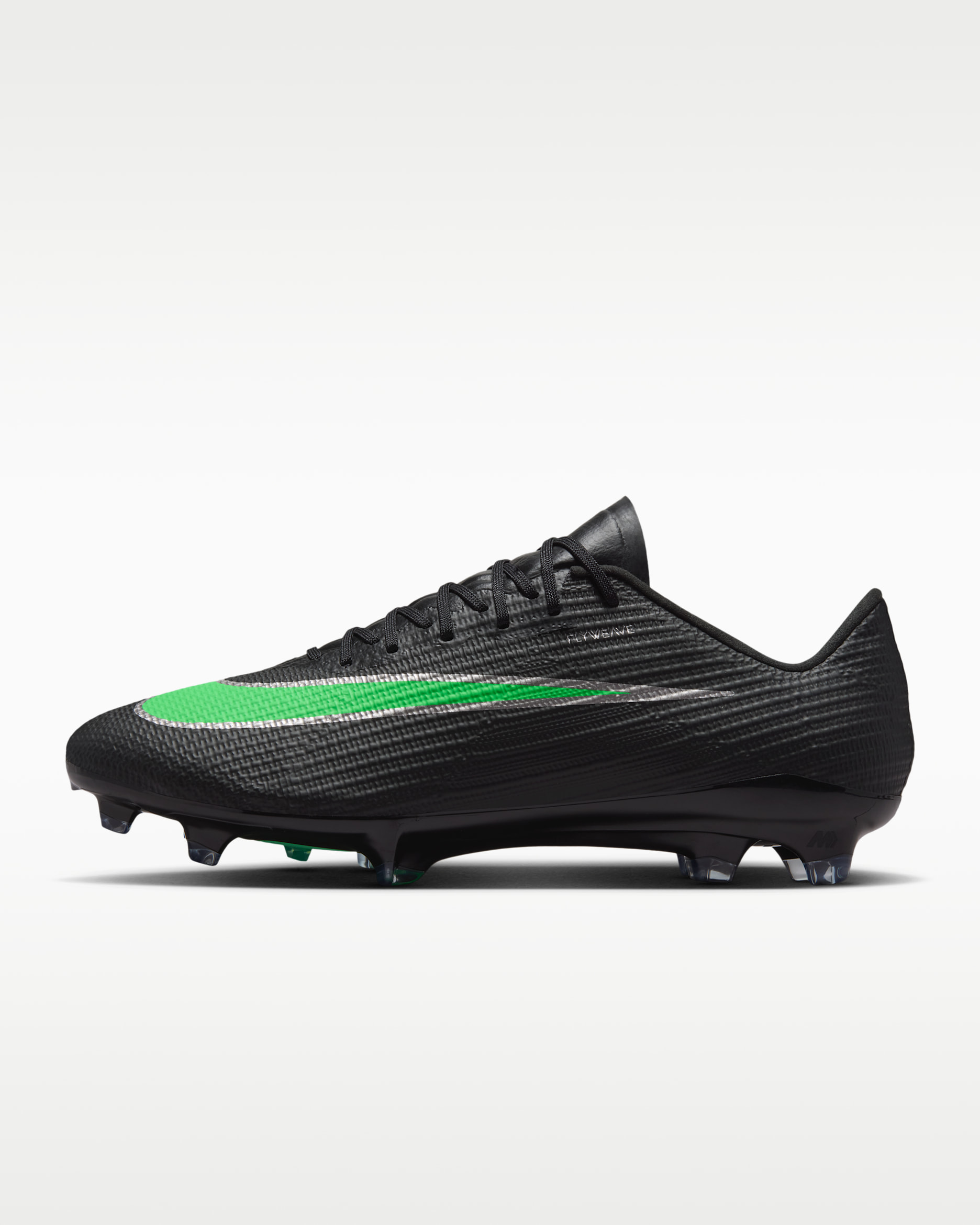 Nike Mercurial Superfly 11 Pro Firm-Ground Low-Top Football Boots - Black/Black/Illusion Green