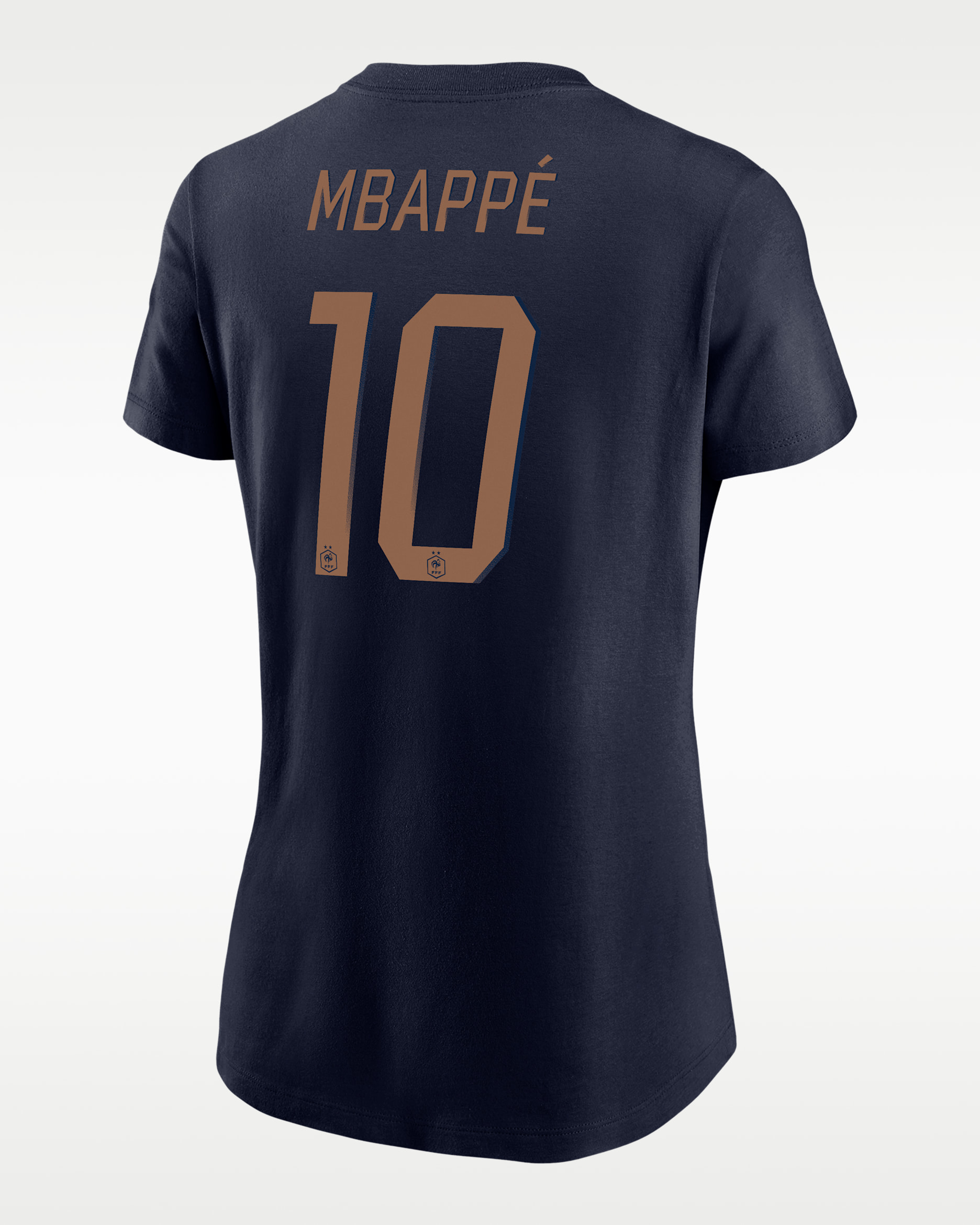 Kylian Mbappé FFF Women's Nike Soccer T-Shirt - College Navy