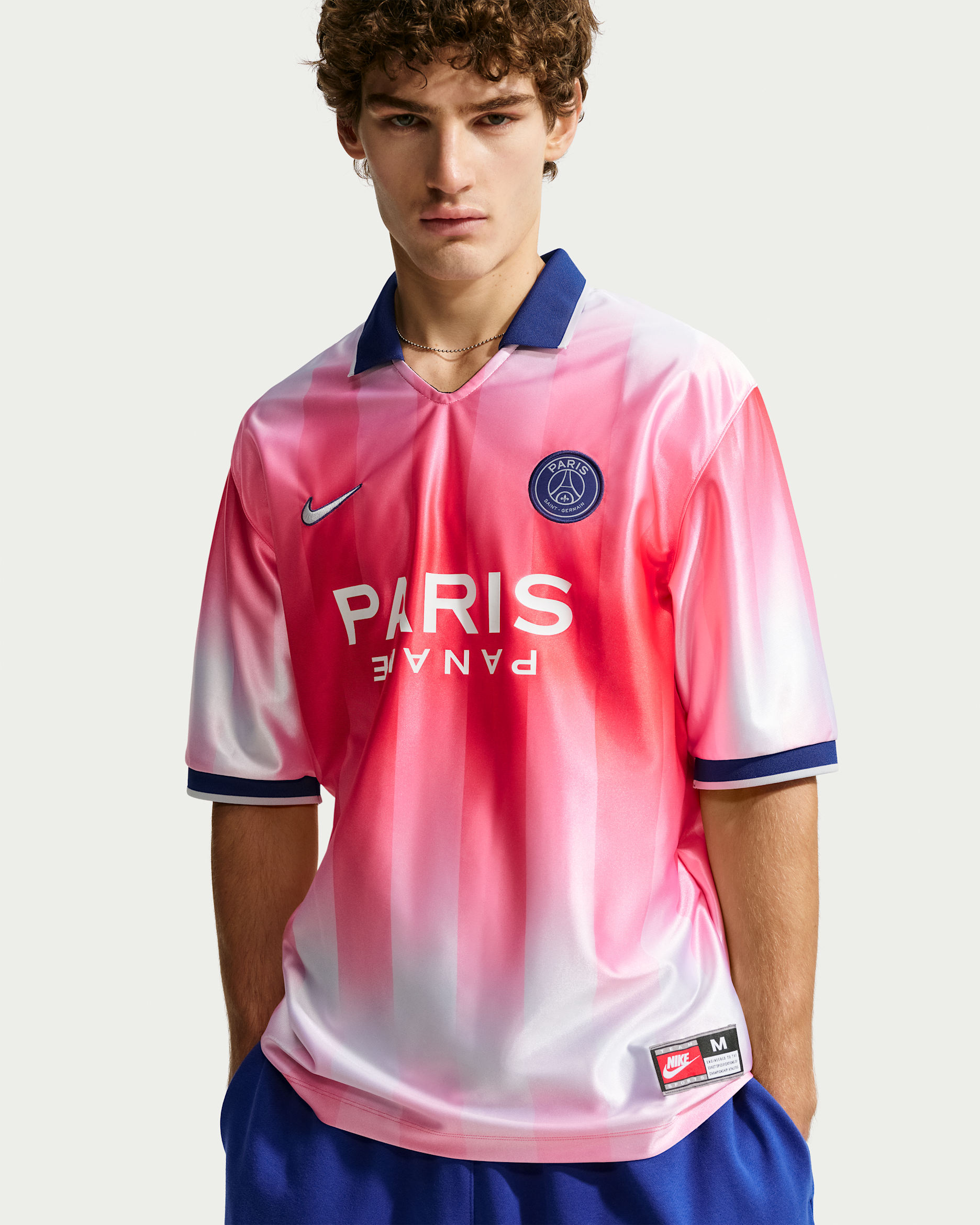 Paris Saint-Germain Energy Men's Nike Dri-FIT Football Jersey - Global Red/Black/Deep Royal Blue/Field Silver