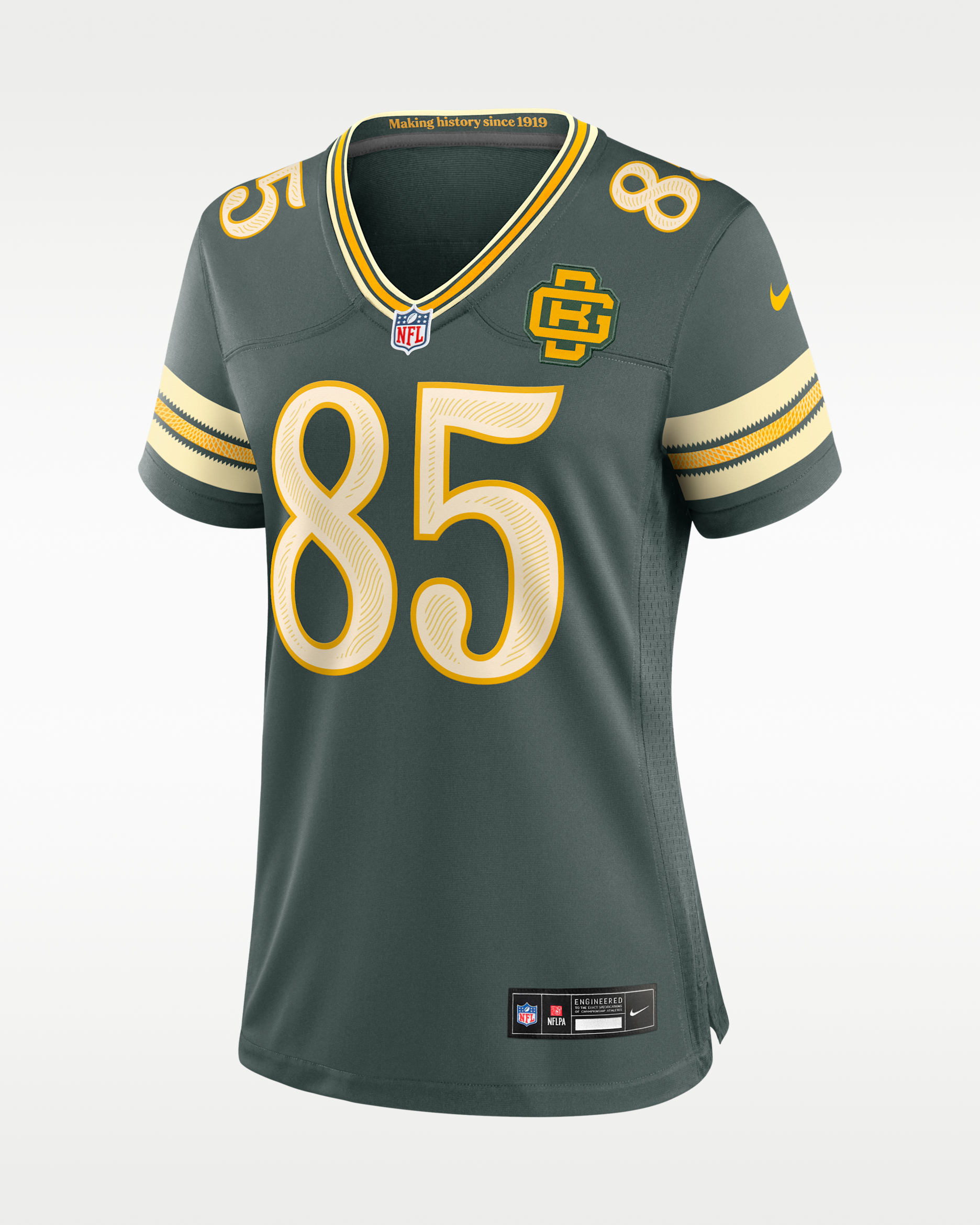 Tucker Kraft Green Bay Packers Rivalries Collection Women's Nike NFL Game Jersey - Green