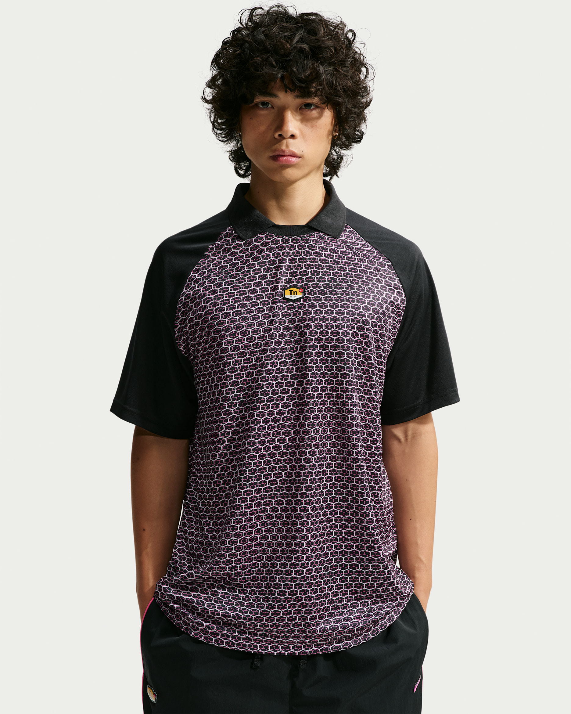 Nike Sportswear Herren-Fußballtrikot - Schwarz/Pinksicle