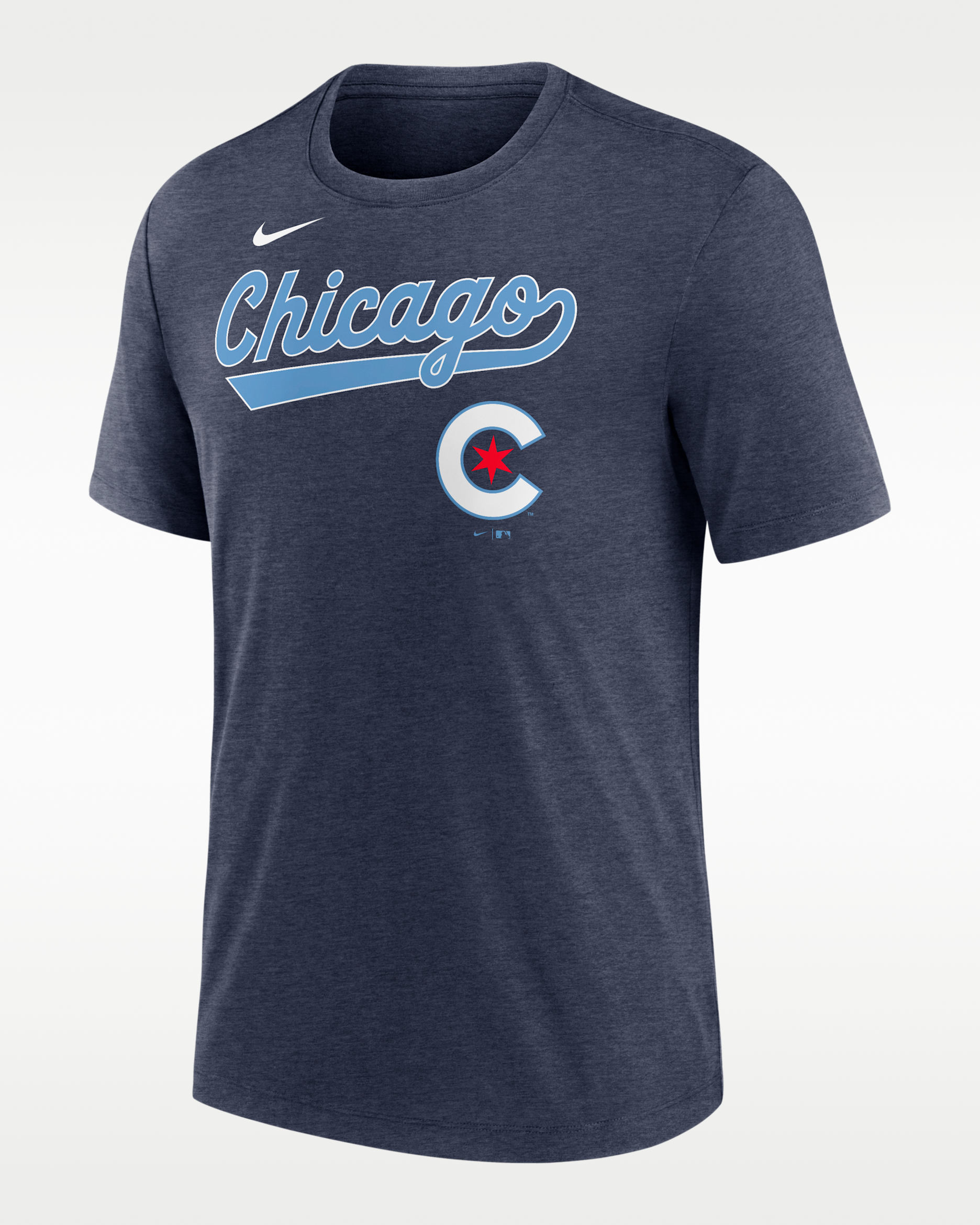 Chicago Cubs City Connect Men's Nike MLB T-Shirt - Navy Heather