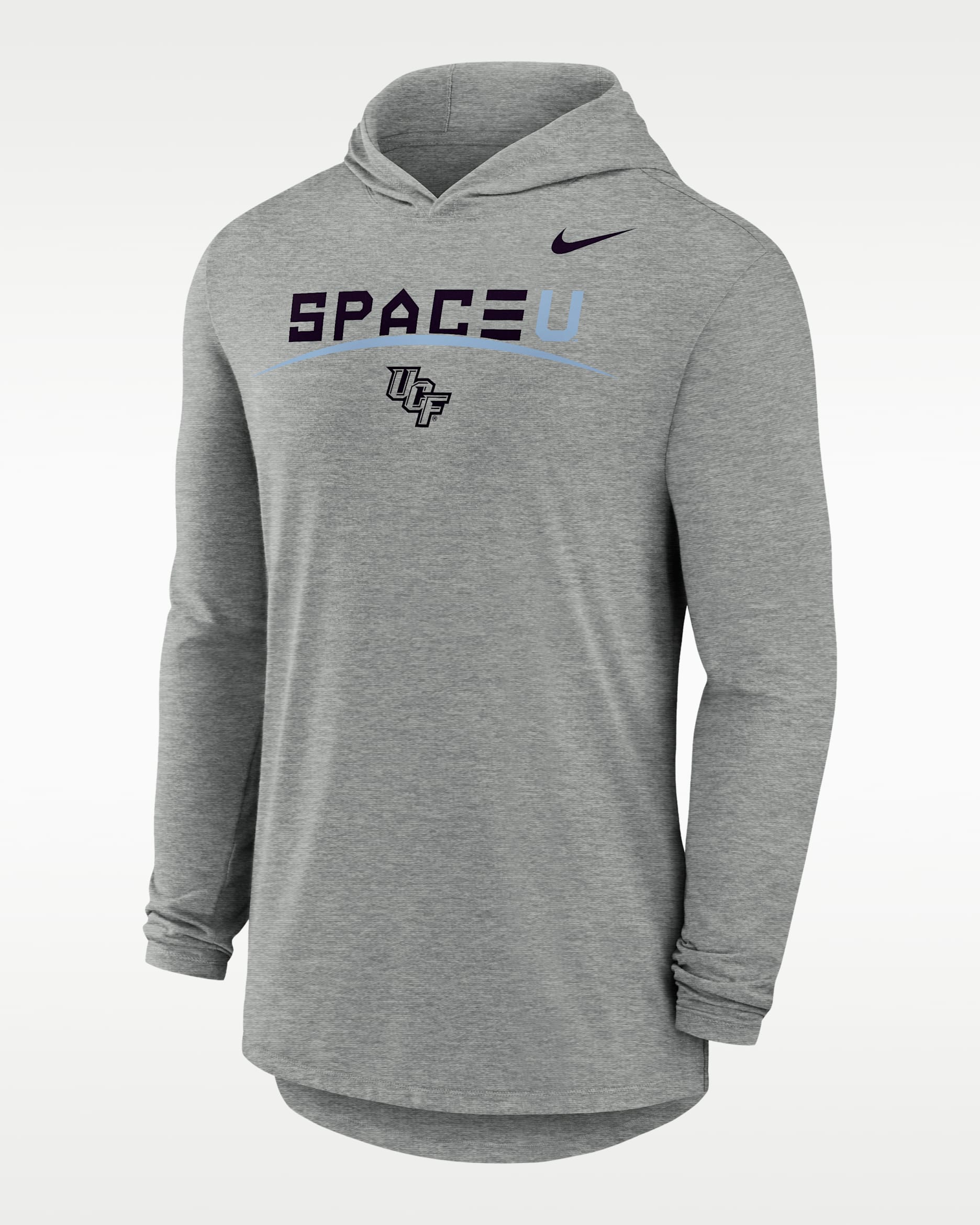 Playera universitaria Nike Dri-FIT de manga larga UCF Space Game para hombre - Gris