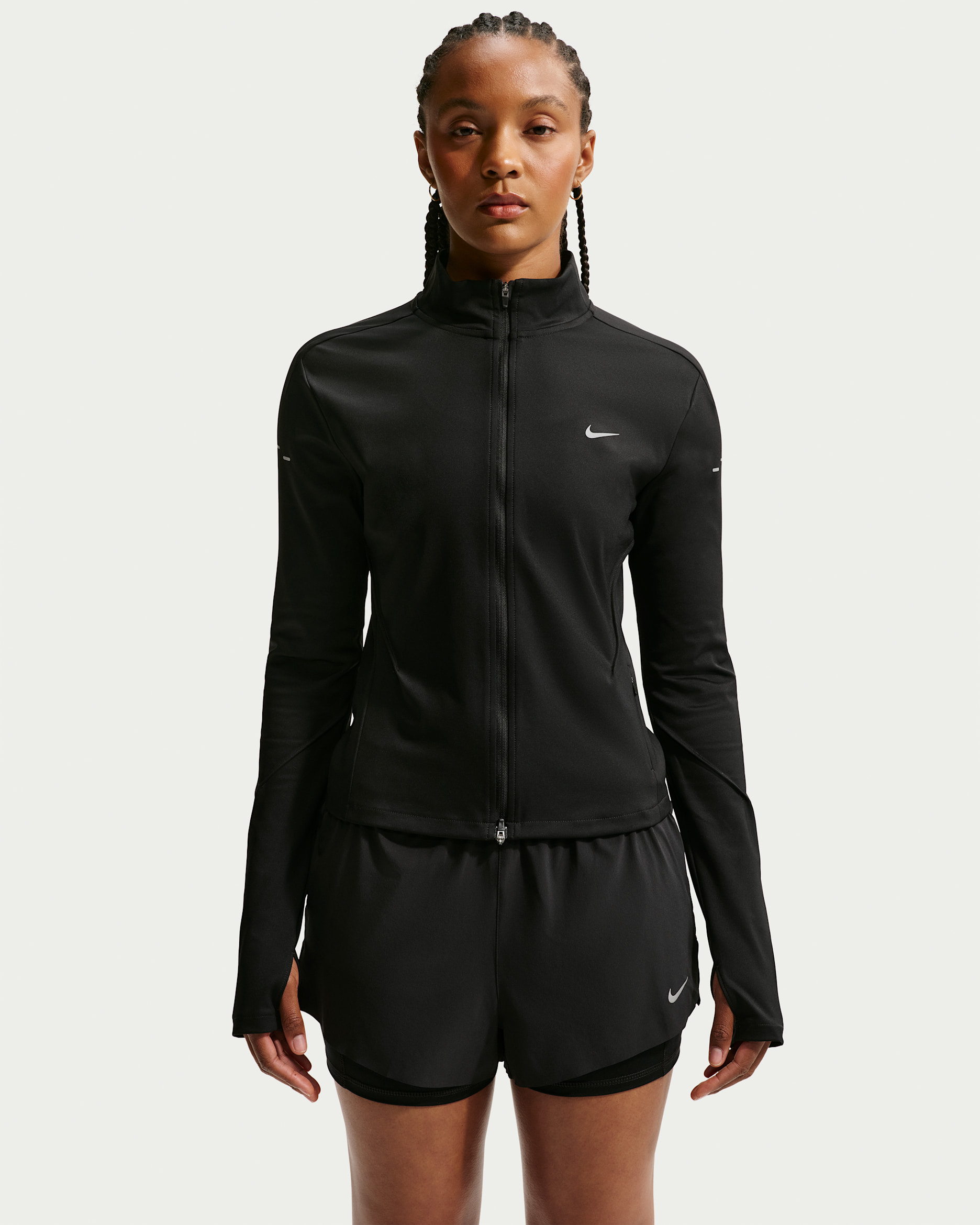 Nike Swift Women's Dri-FIT Full-Zip Mid-Layer Running Top - Black