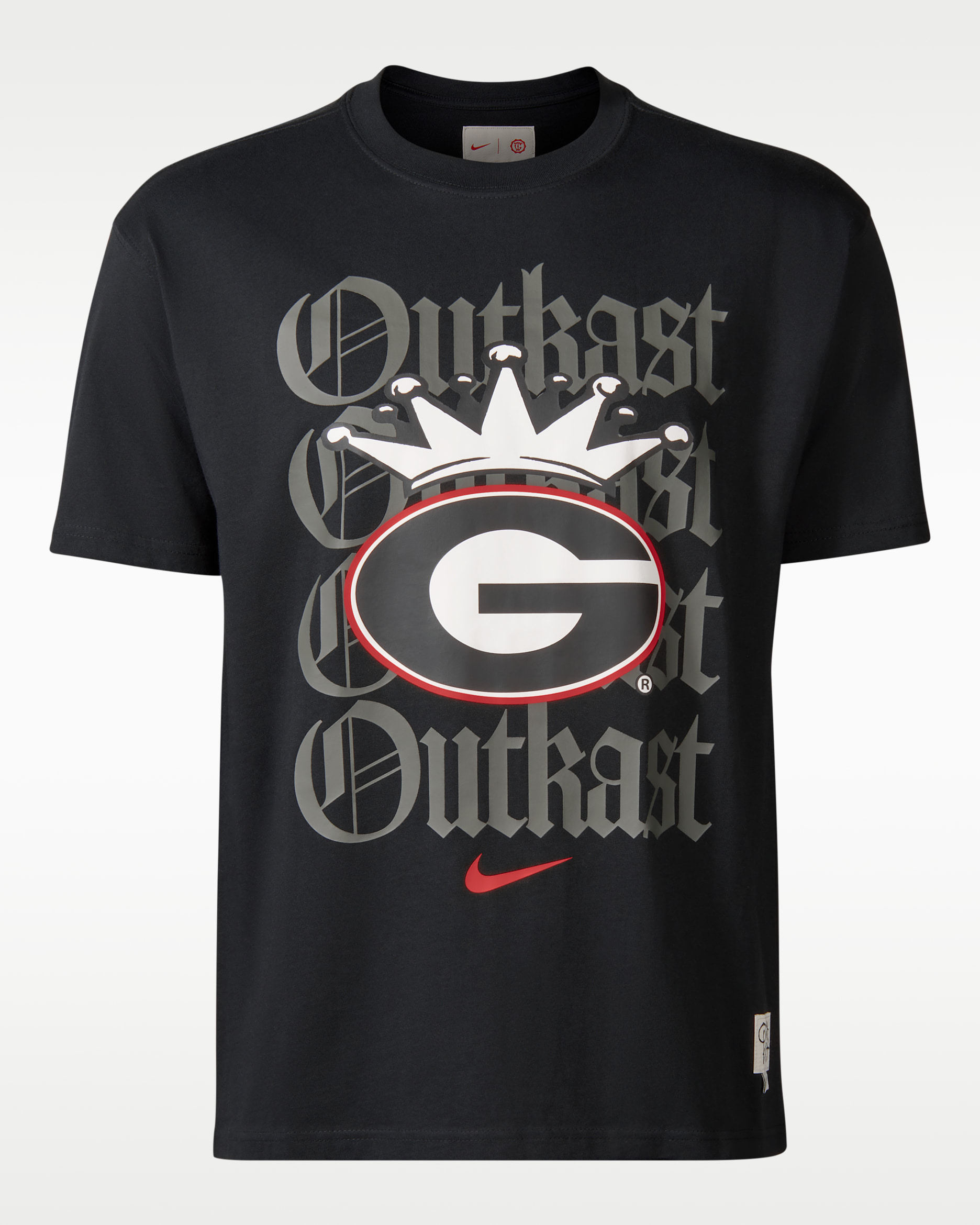 Playera Crown Nike x UGA x Outkast - Negro