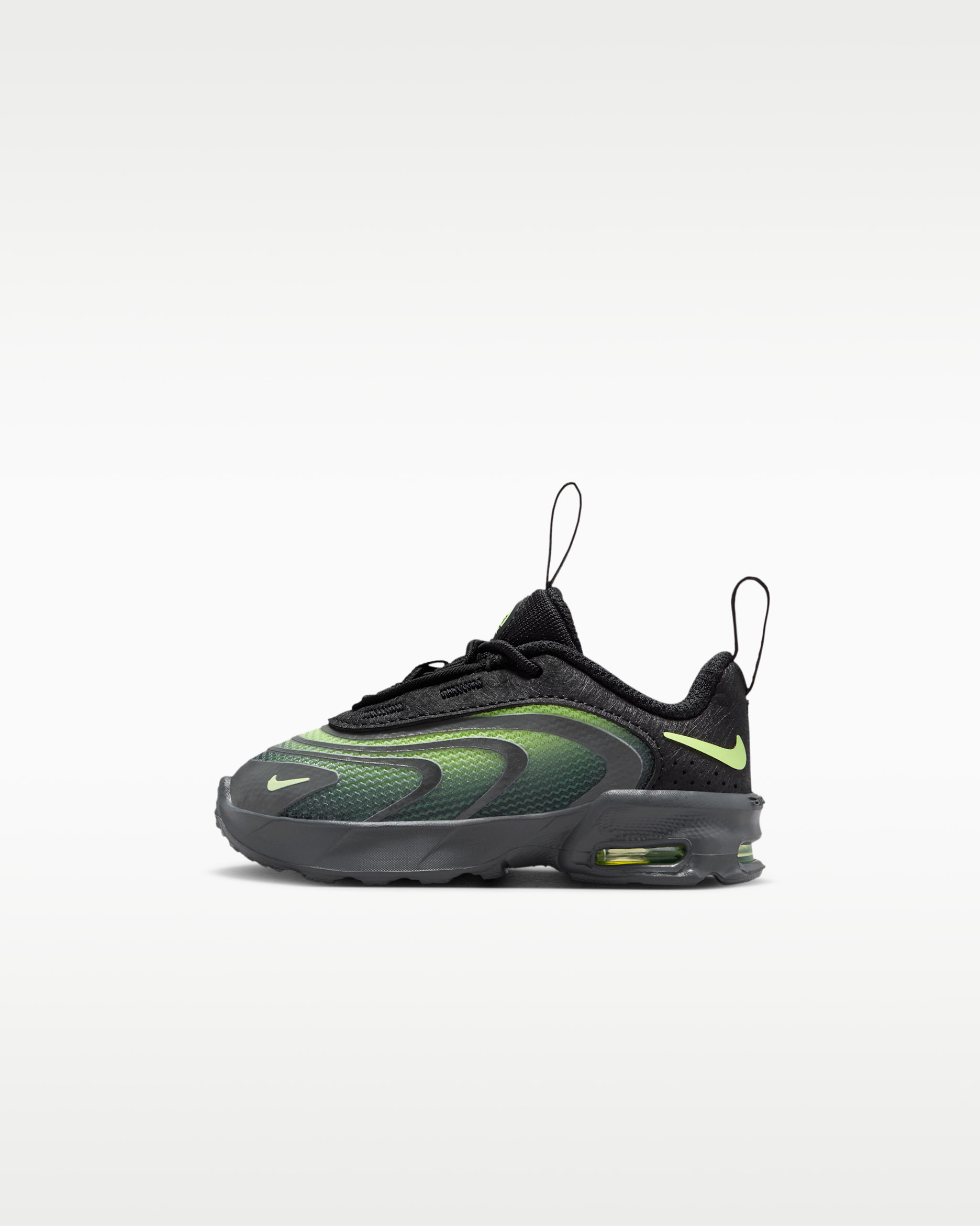 Nike Air Max Fire Baby/Toddler Shoes - Black/Iron Grey/Liquid Lime