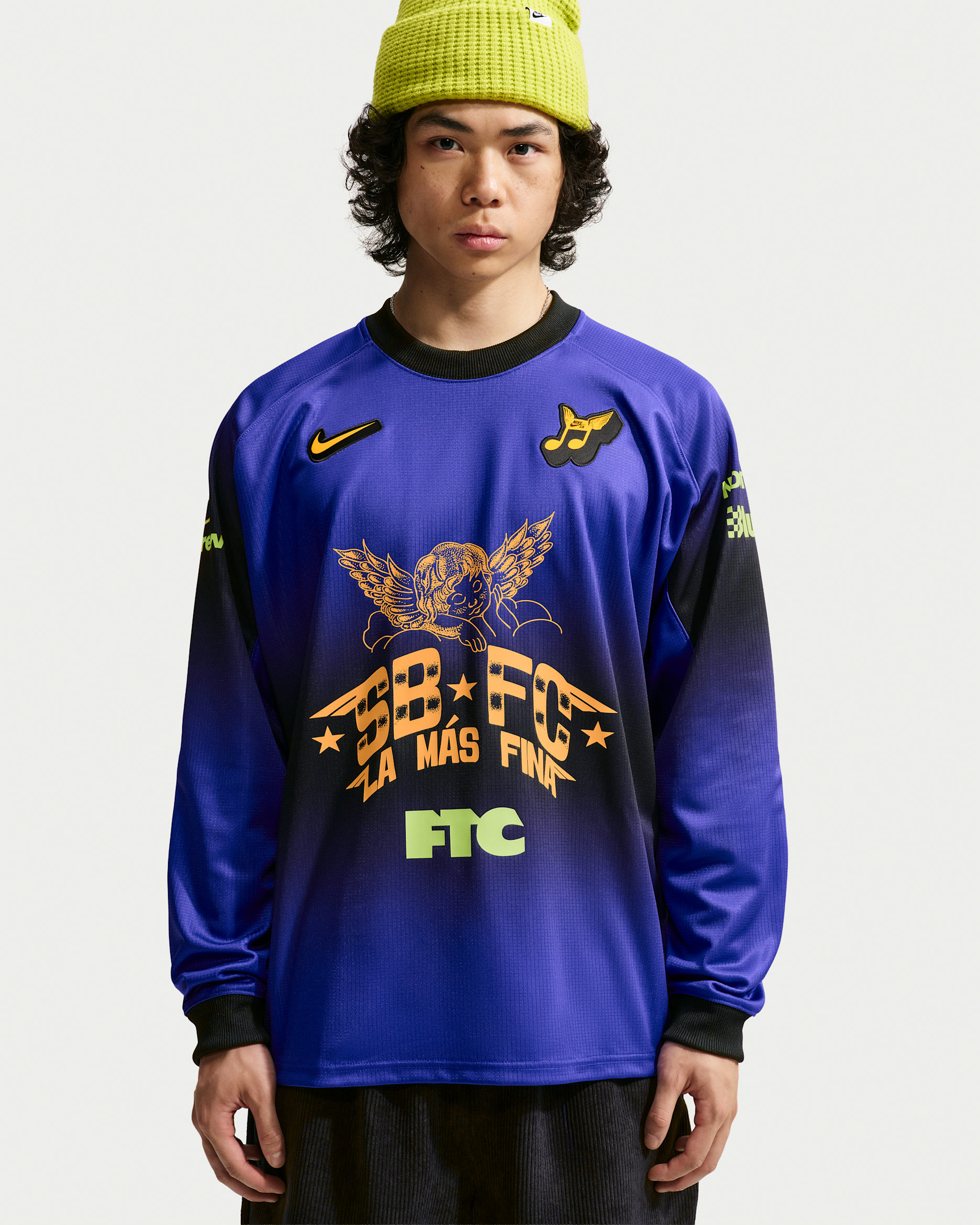 Langærmet Nike SB-skatertrøje - Dark Concord