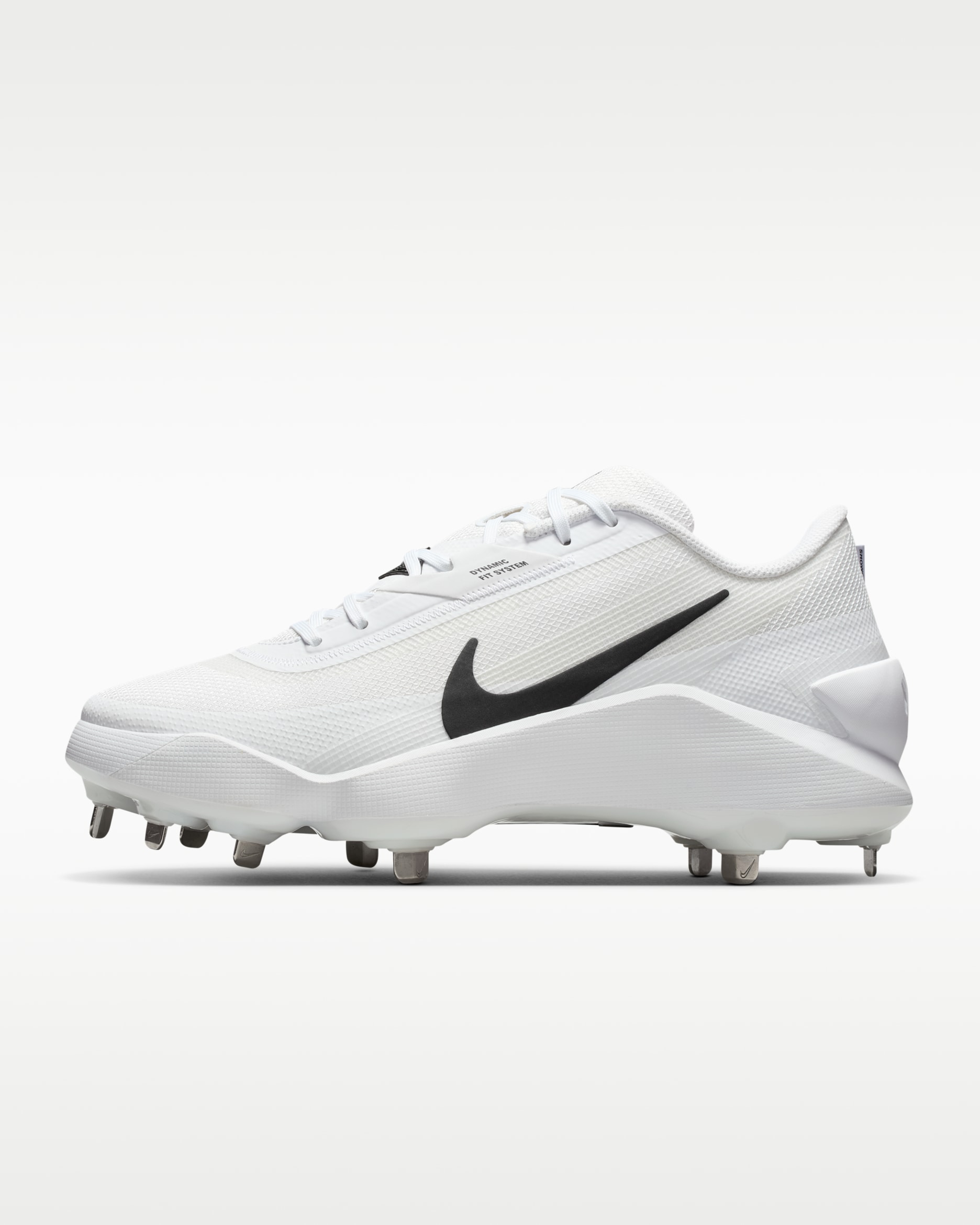 Nike Diamond Showcase MTL Baseball Cleats - White/Black