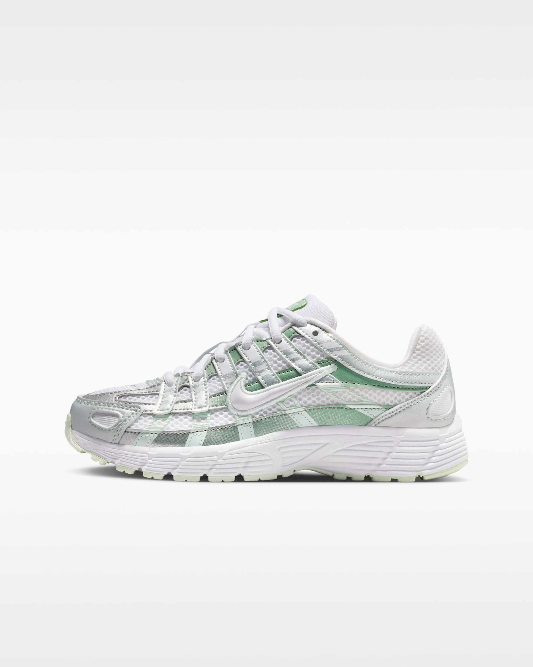 Nike P-6000 SE Big Kids' Shoes - White/Steam/Barely Green/White
