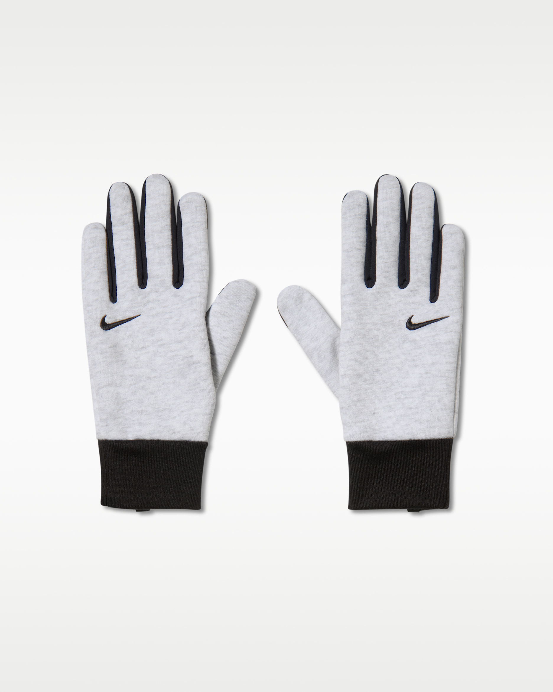 Lewa rękawica Nike Studio Fleece - Birch Heather/Czerń
