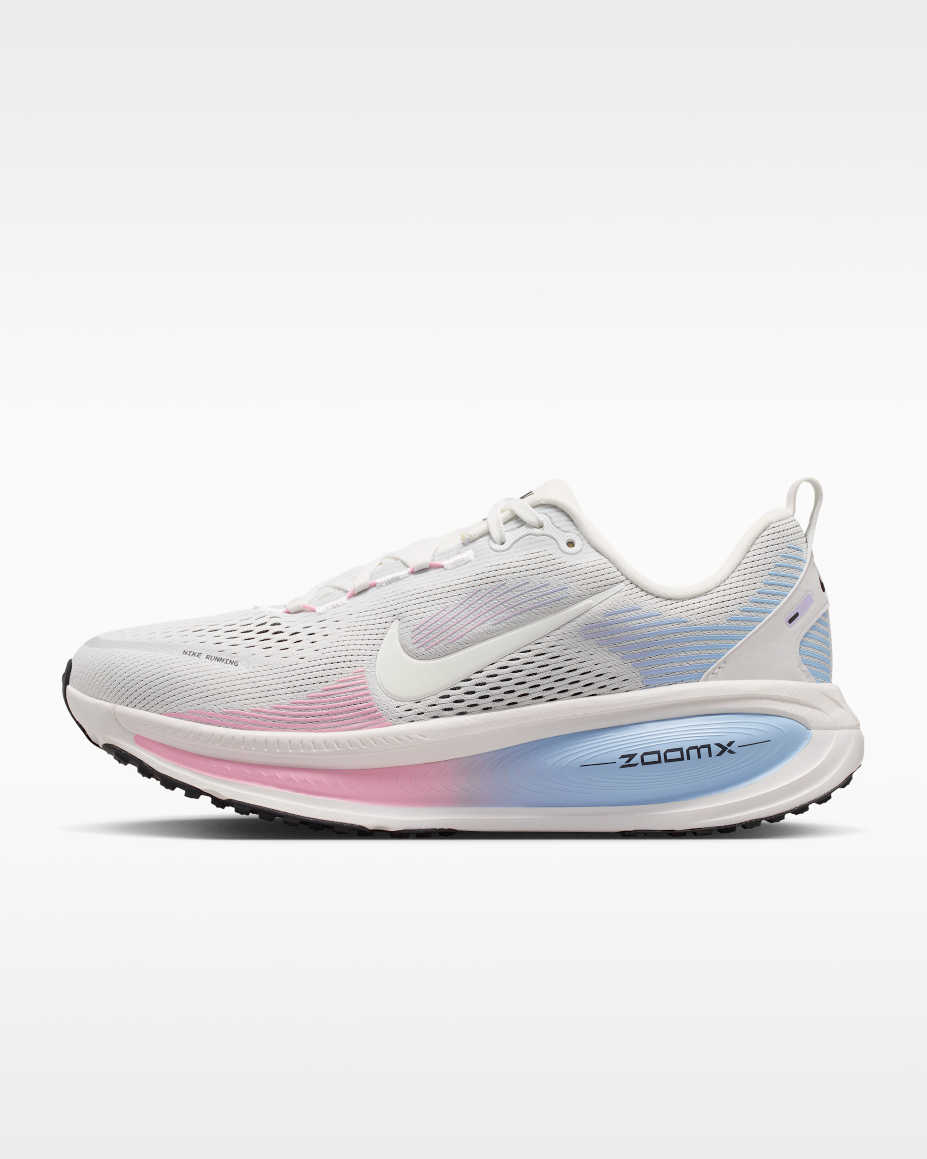 Nike Vomero 18 Women's Road Running Shoes - Summit White/Medium Soft Pink/Metallic Silver/Summit White