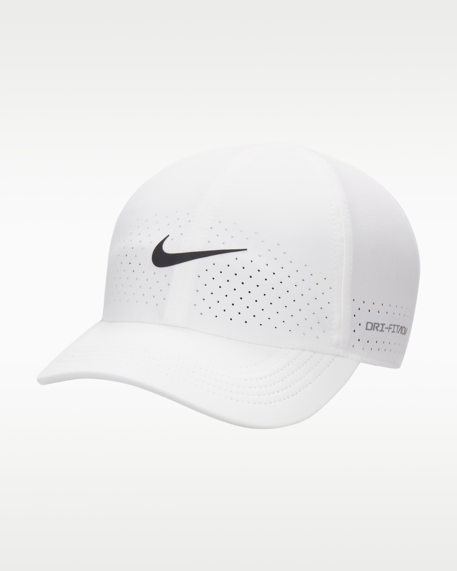 Nike Dri-FIT ADV Club Unstructured Tennis Cap - White/Black